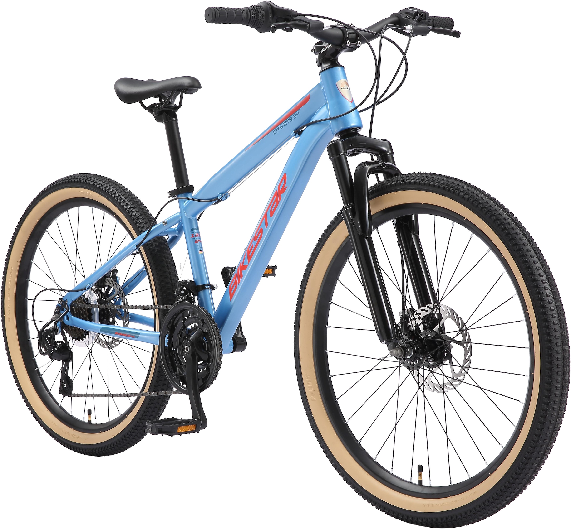 Bikestar Jugendfahrrad, 21 Gang, Shimano, RD-TY21 Schaltwerk, Kettenschaltung