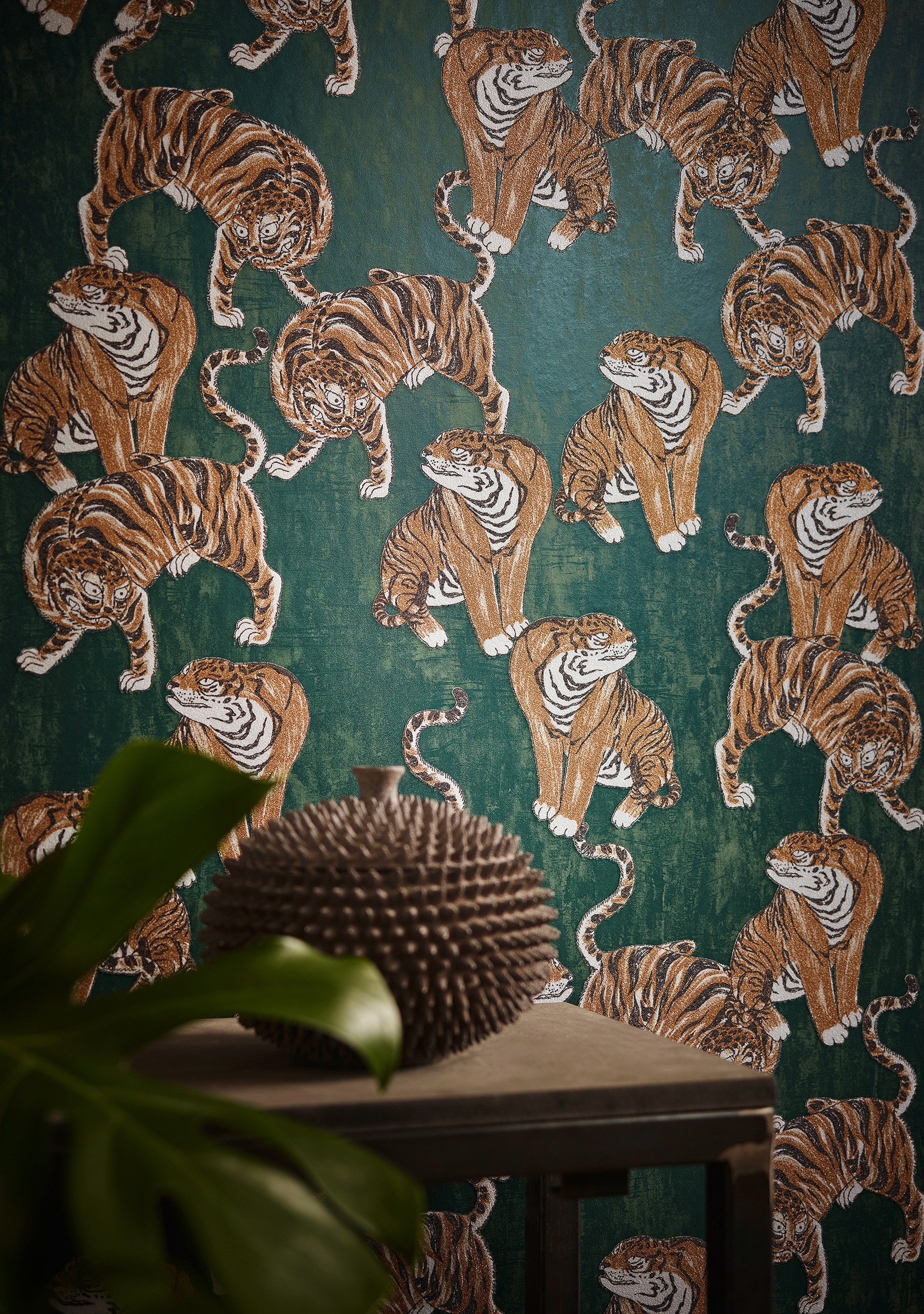Marburg Vliestapete Motiv Tiger, moderne Tapete für Wohnzimmer Schlafzimmer Küche