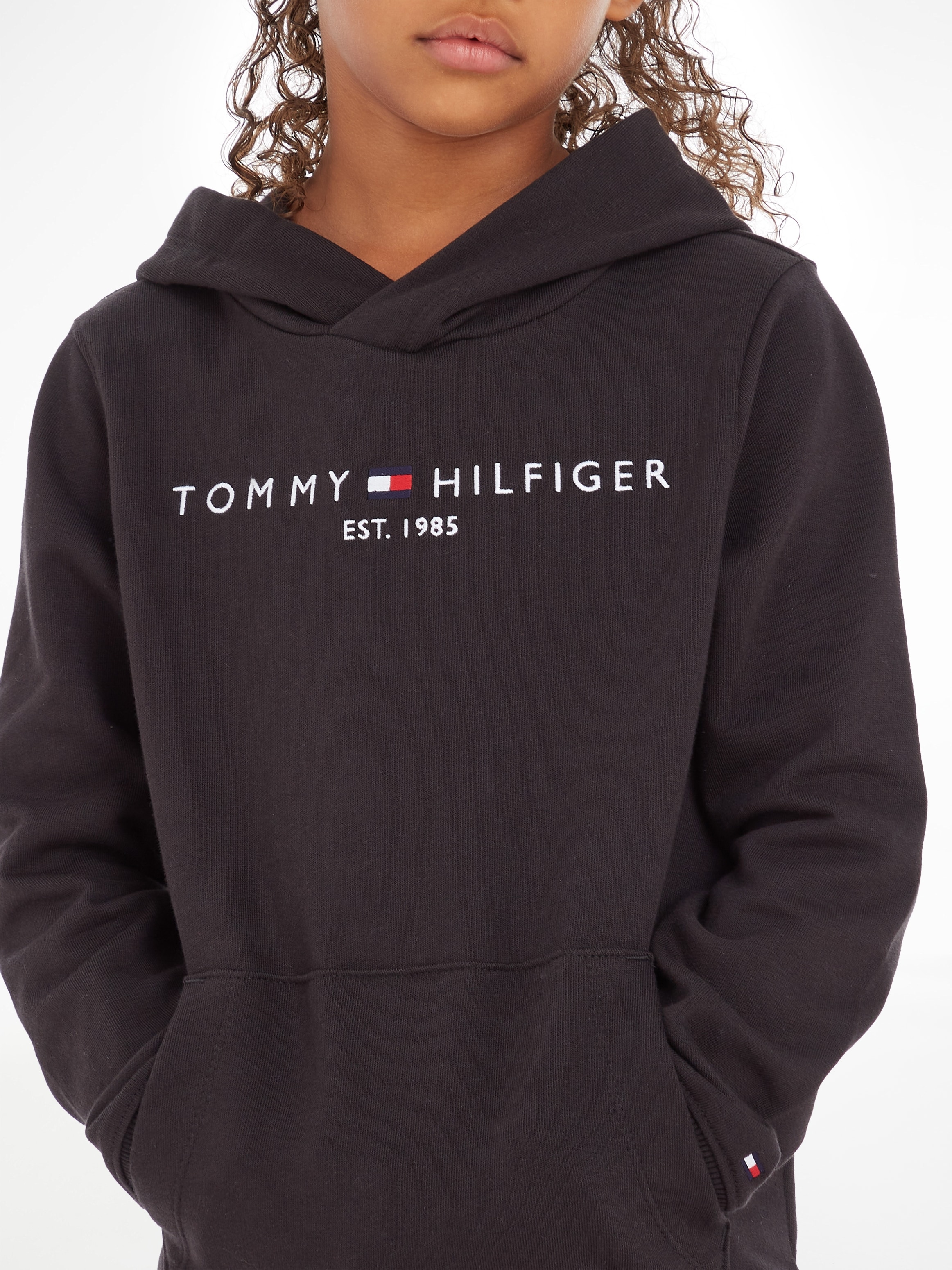 »ESSENTIAL Tommy kaufen und HOODIE«, | für Jungen Hilfiger Kapuzensweatshirt Mädchen BAUR online