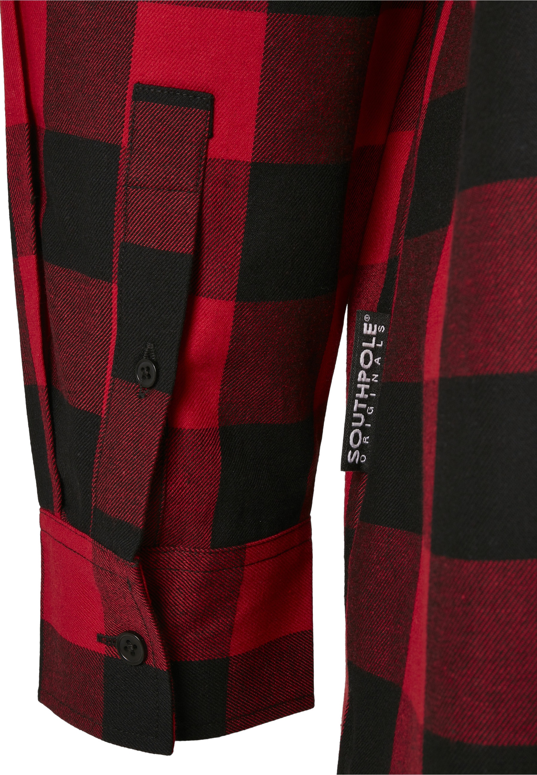 Southpole Langarm-Poloshirt »Southpole Herren Southpole Check Flannel Shirt« 1 Stk.