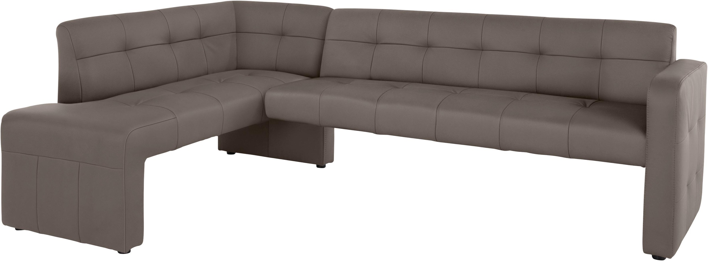 exxpo - sofa fashion Eckbank »Barista mit toller Detailverarbeitung, hohe Bodenfreiheit«, Komfortsitzhöhe 49cm, Frei im Raum stellbar