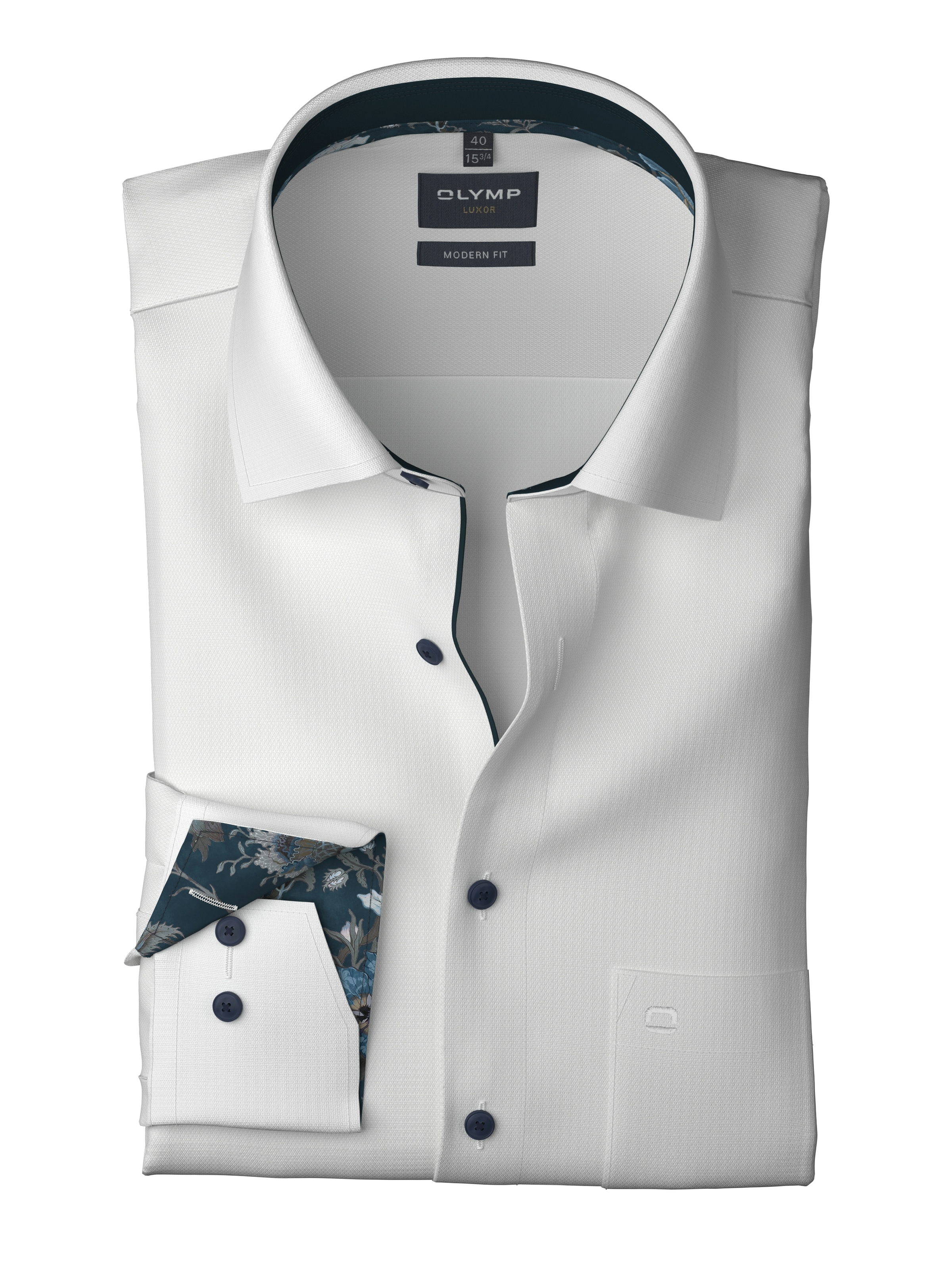 OLYMP Langarmhemd »Luxor«, modern fit, New Kentkragen, Business Hemd, extra langer Arm
