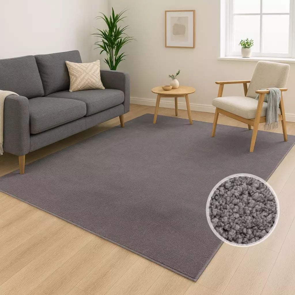 Carpet City Teppich "CALMA 200" rechteckig 14 mm Höhe Kurzflor, Waschbar, A günstig online kaufen
