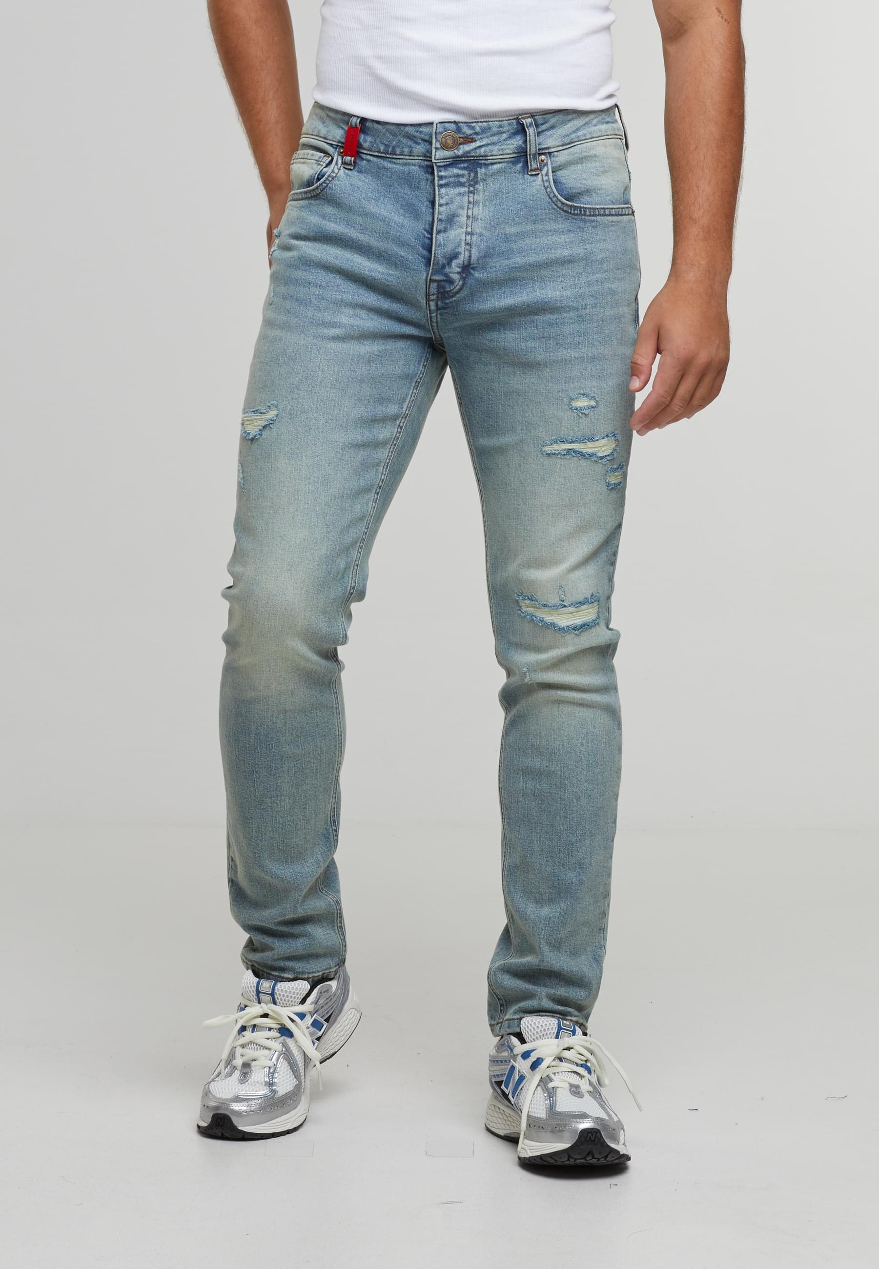 2Y Premium Bequeme Jeans "2Y Premium 2Y MATEO DESTROYED SLIM FIT JEANS" günstig online kaufen