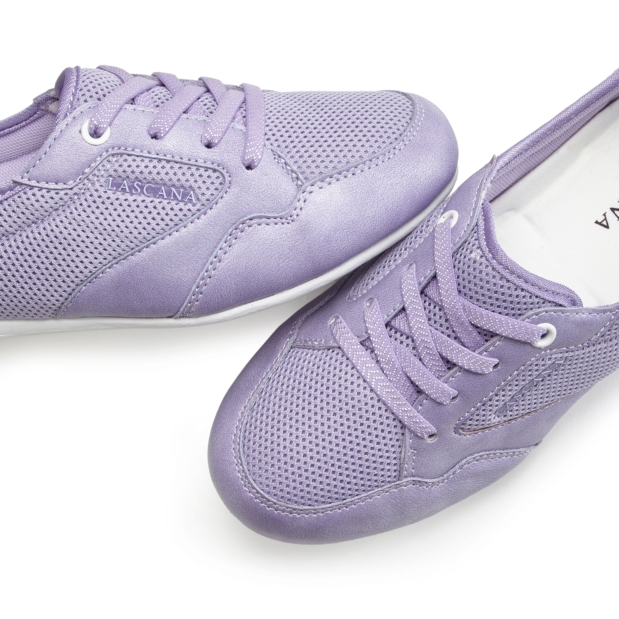 LASCANA Sneaker, Freizeitschuh, Halbschuh in modischer Mesh-Optik VEGAN
