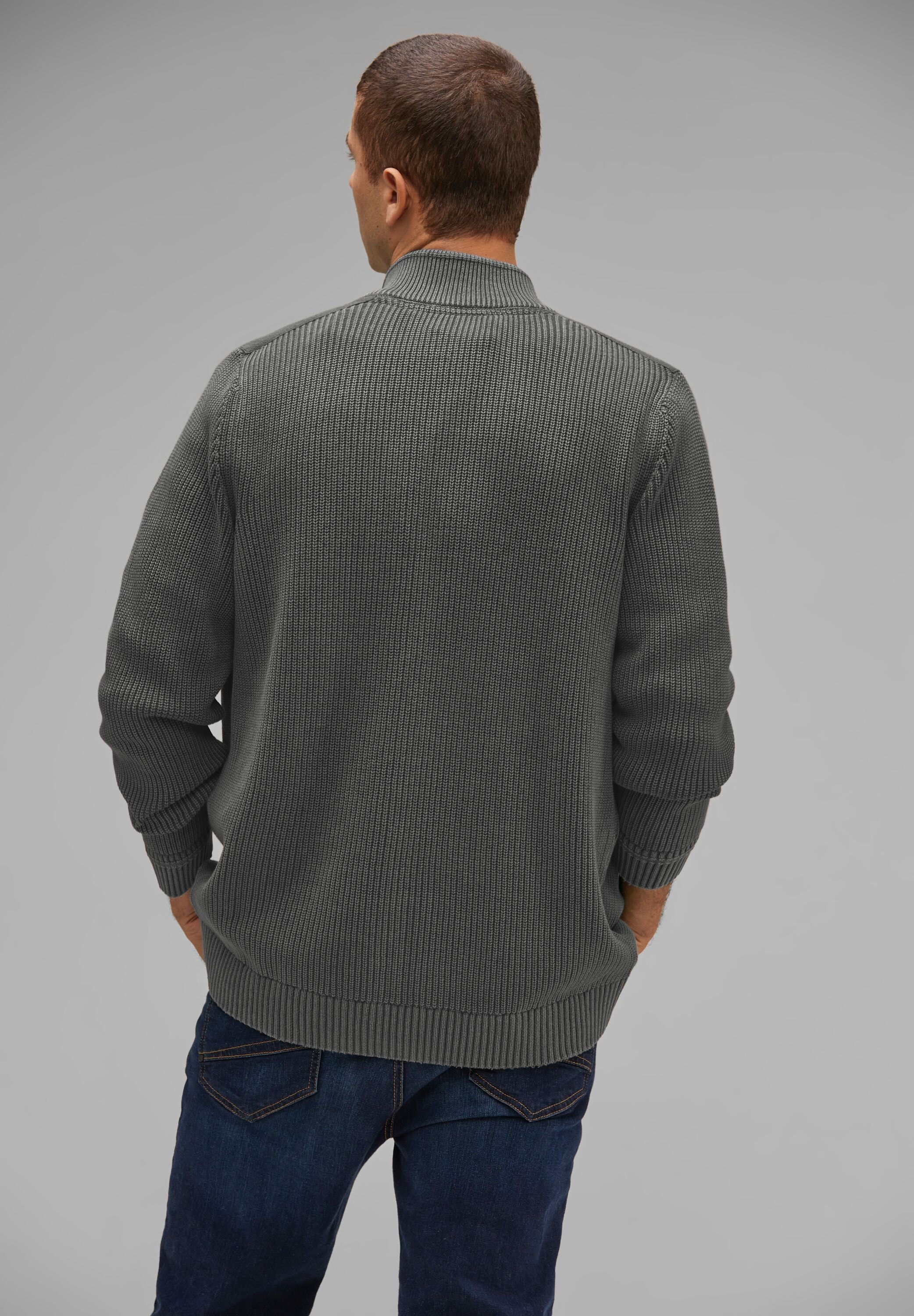 STREET ONE MEN Cardigan, mit Stehkragen günstig online kaufen