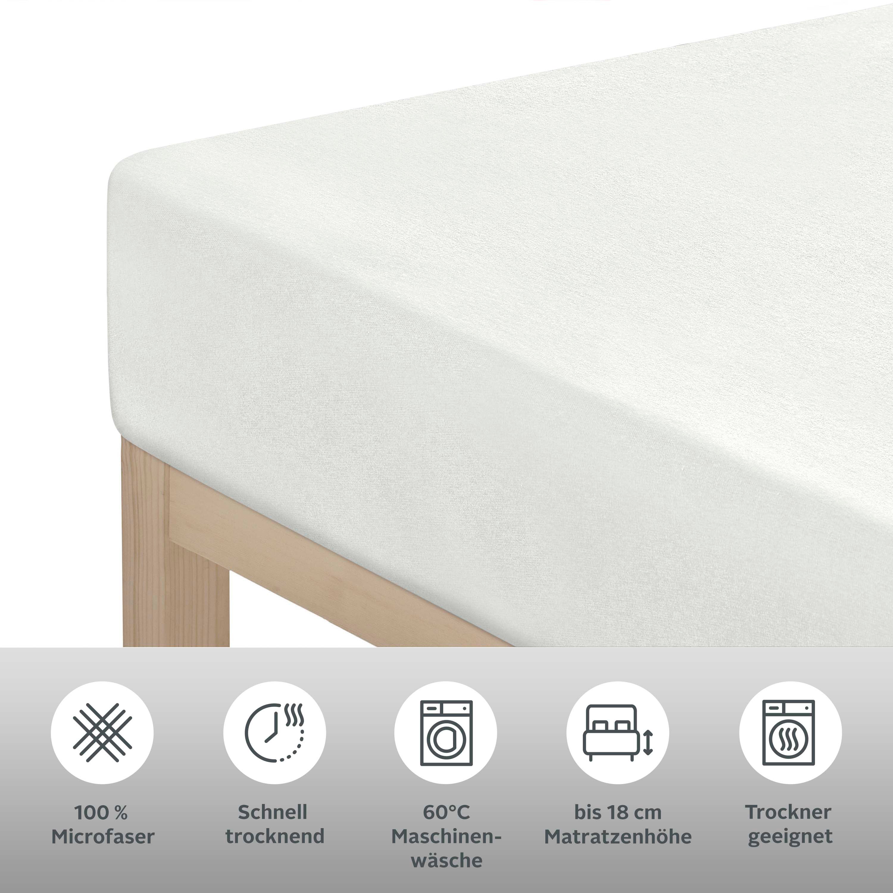 Thumbnail - OTTO home Spannbettlaken "PAPRIKA" Bettlaken, Laken, in zwei Qualitäten: Fleece & Jersey, pflegeleicht