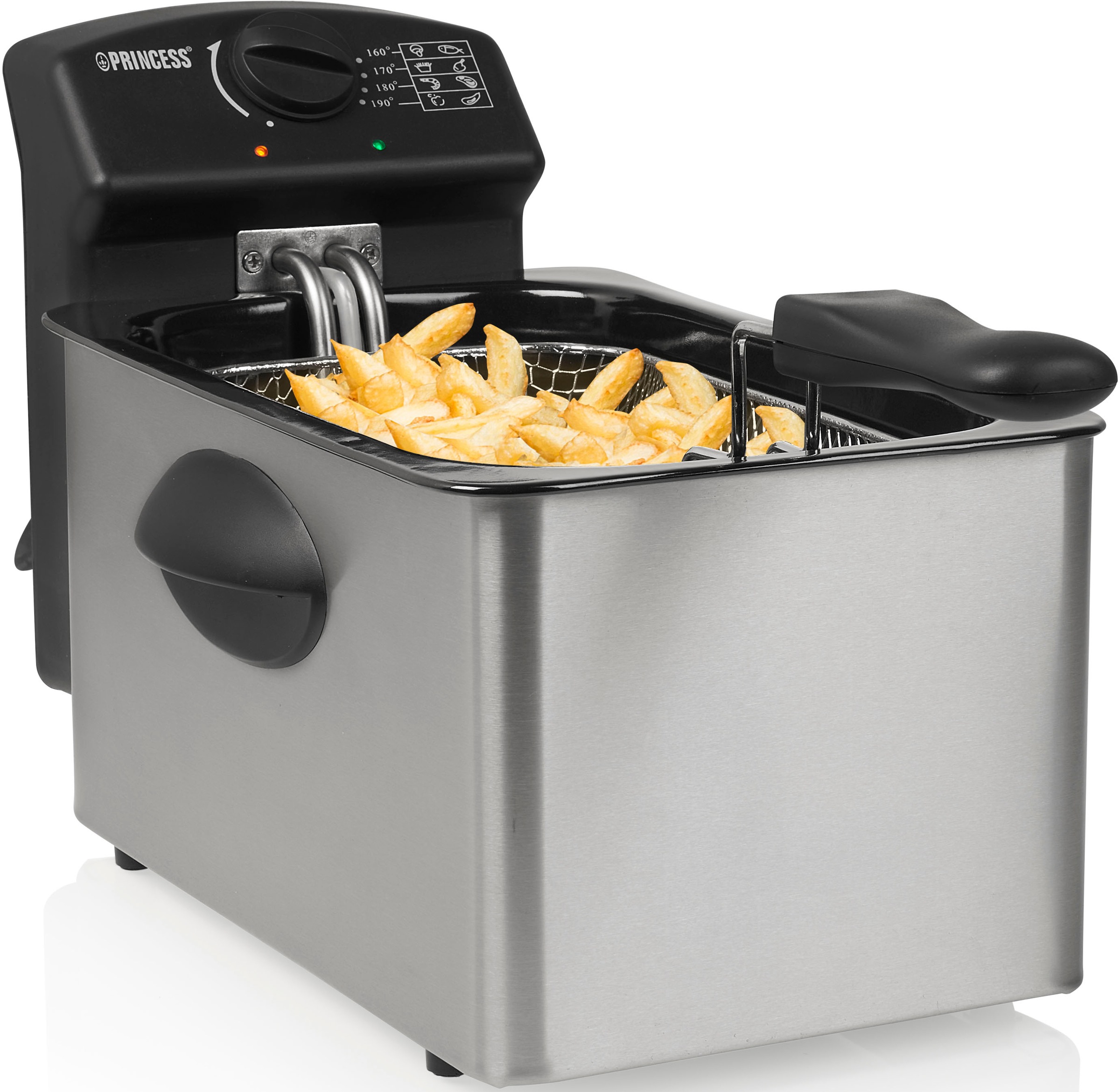 PRINCESS Fritteuse "182642" 2000 W Fassungsvermögen 4 l 4 Liter Fassungsver günstig online kaufen