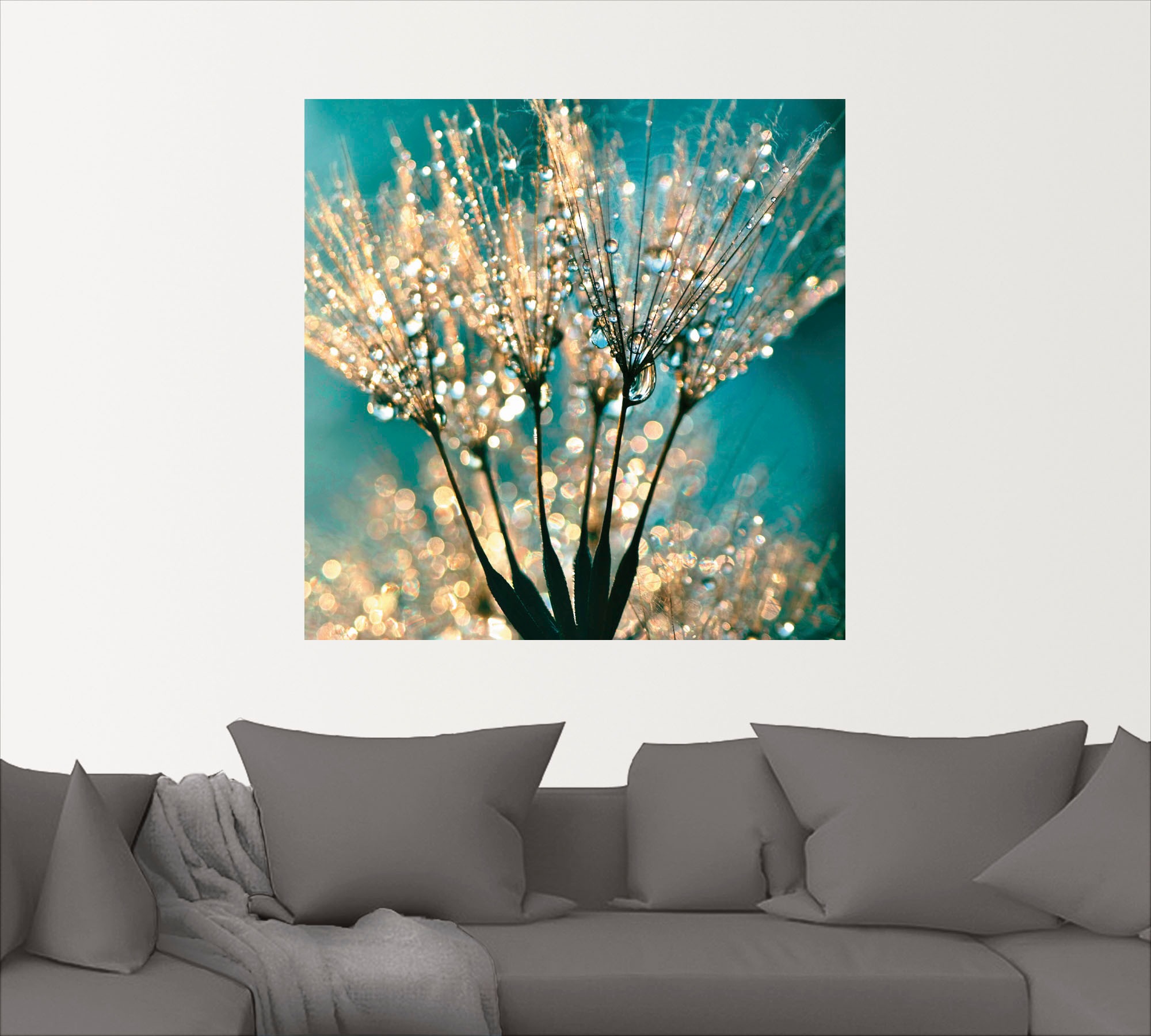 Artland Wandbild "Pusteblume Schirmchen abstrakt", Blumen, (1 St.), als Alu günstig online kaufen