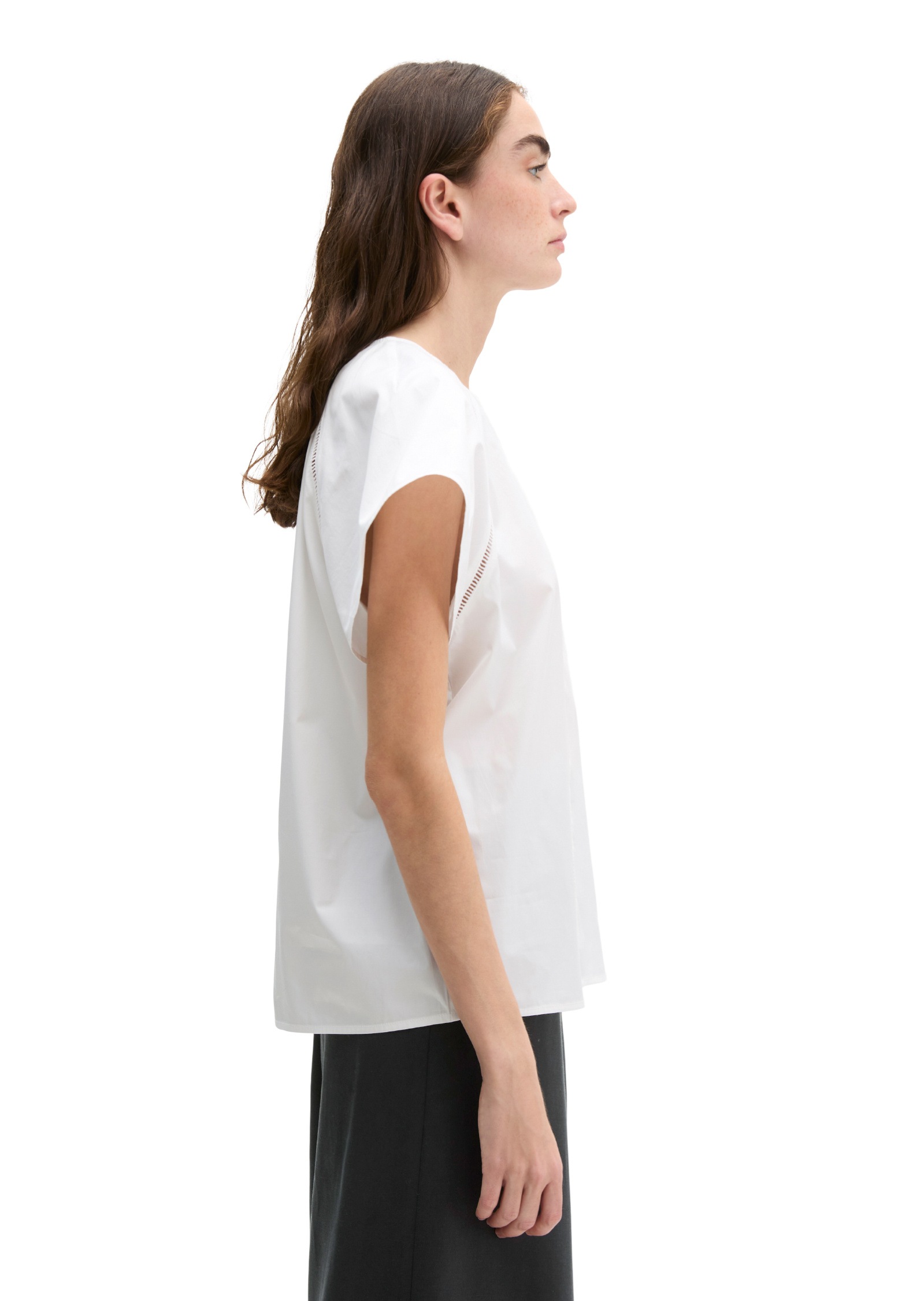 Marc O'Polo Kurzarmbluse »aus Premium-Popeline«
