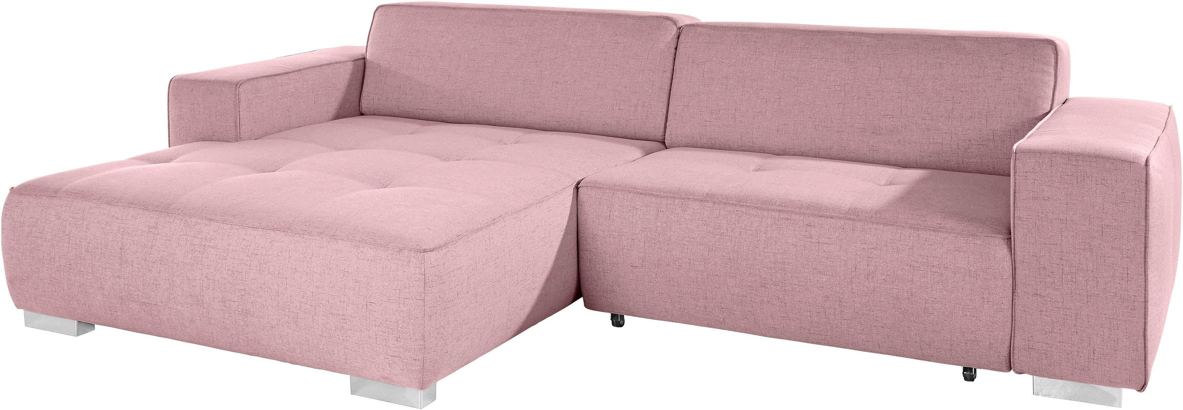 Home affaire Ecksofa "Sapporo L-Form" wahlweise Bettfunktion oder Sitztiefe günstig online kaufen