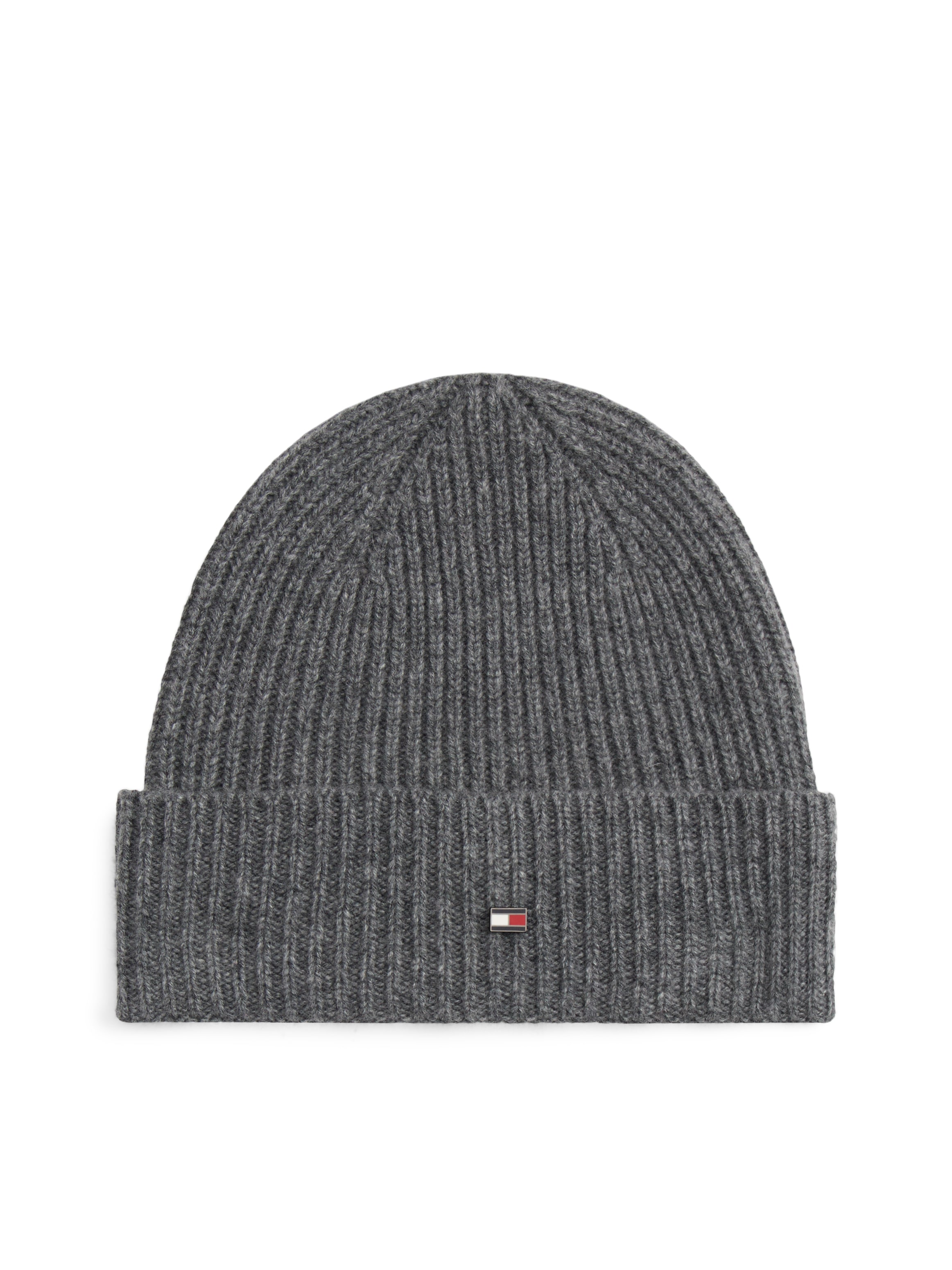 Tommy Hilfiger Beanie "TH FLAG CASHMERE", mit Umschlag, aus Strick günstig online kaufen