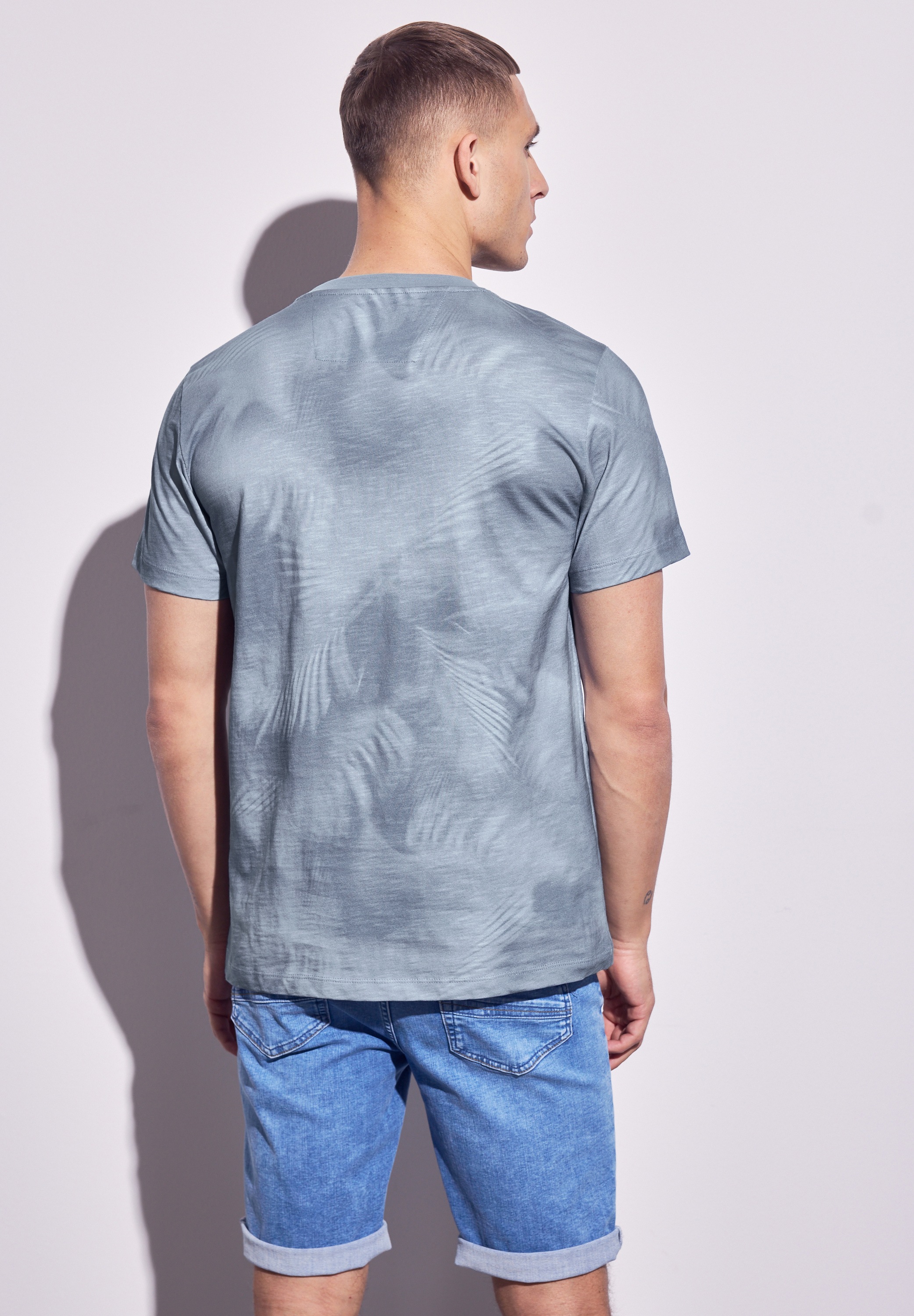 STREET ONE MEN T-Shirt, aus reiner Baumwolle günstig online kaufen