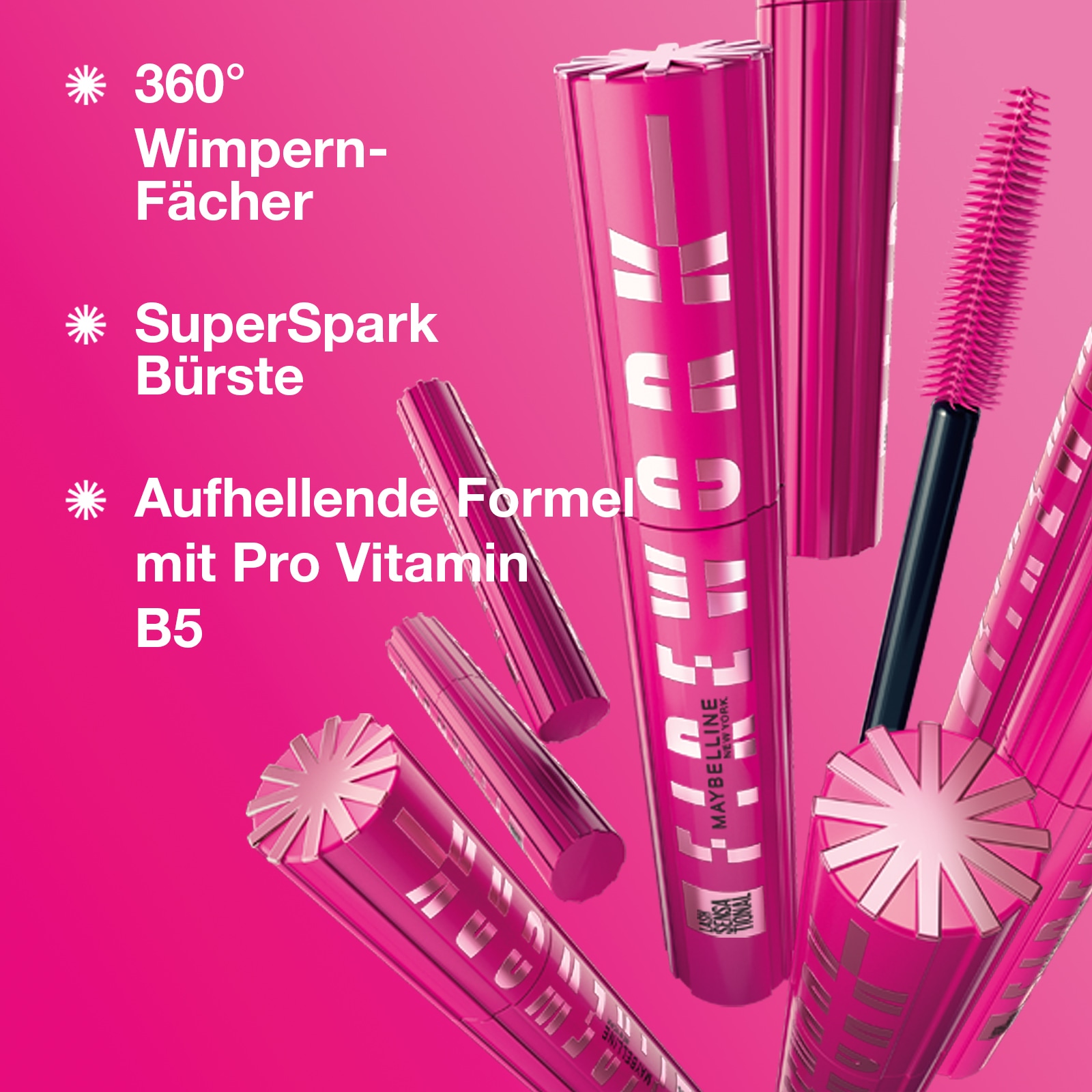 MAYBELLINE NEW YORK Mascara »Maybelline New York Lash Sensational Firework«, mit Pro Vitamin B7