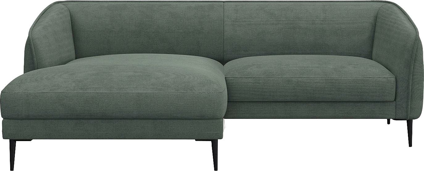 FLEXLUX Ecksofa "Belle Designsofa, bequem durch Kaltschaum im Sitz, OTTOs C günstig online kaufen