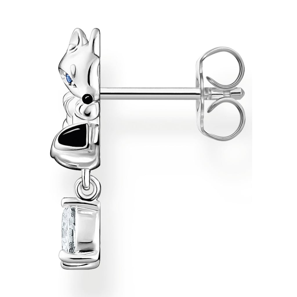 THOMAS SABO Single-Ohrstecker »Fuchs mit weißem Stein, H2257-041-7«