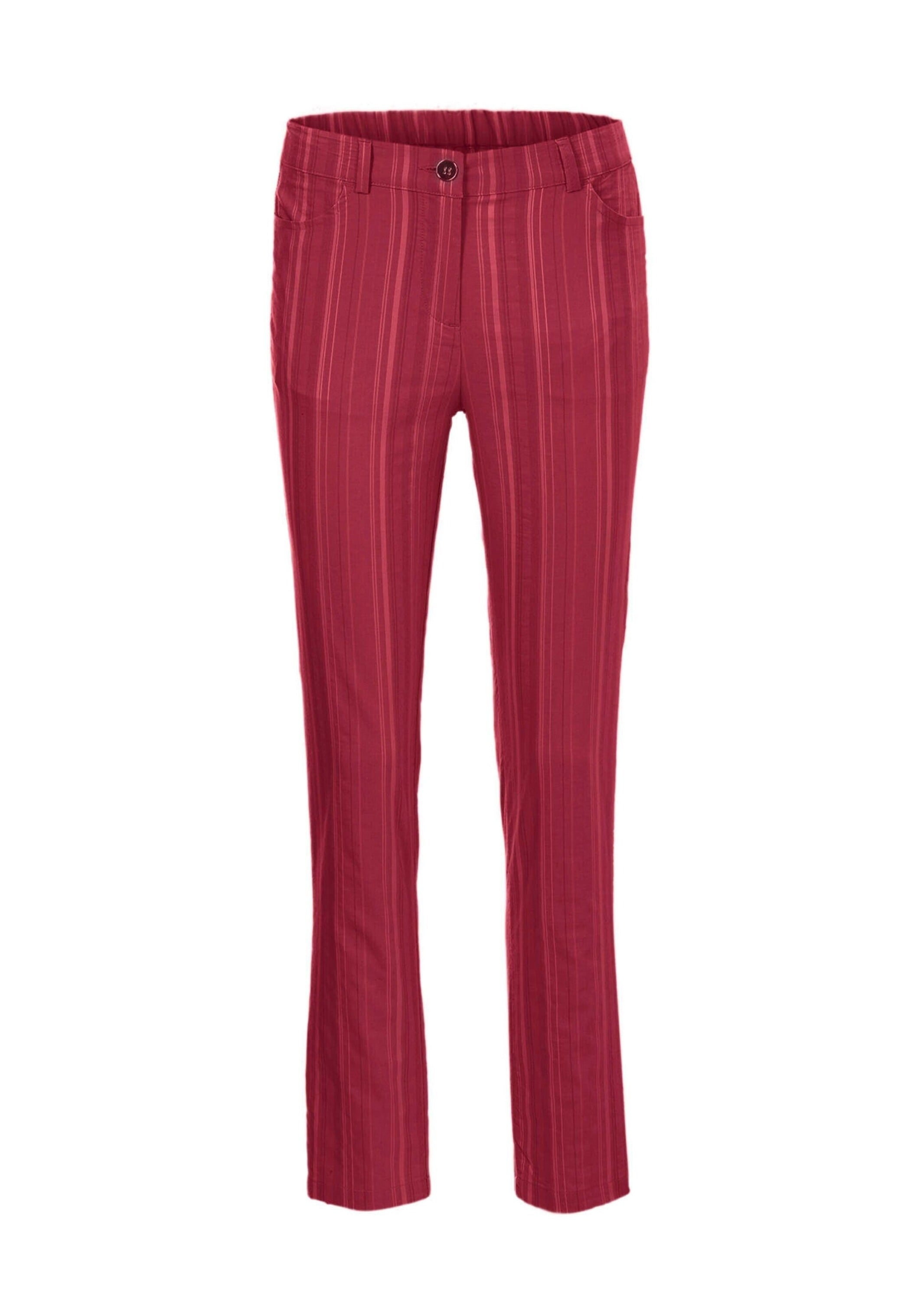 GOLDNER Stoffhose "Sportliche Strukturhose in elastischer Ware" perfekter Sitz mit viel Komfort