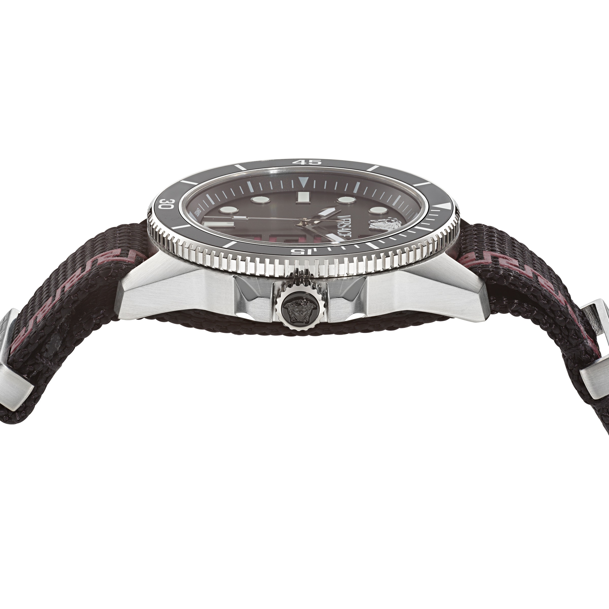 Versace Quarzuhr »GRECA FORCE« Armbanduhr, Herrenuhr, Swiss Made, analog, Tag