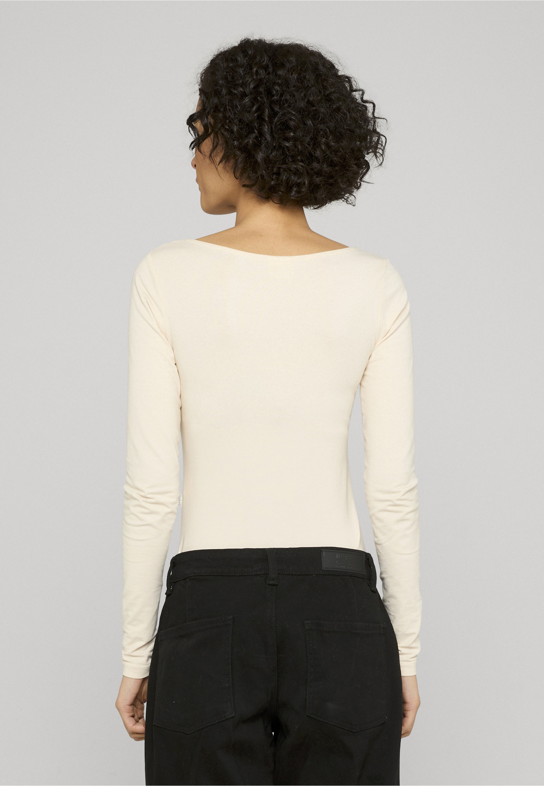 URBAN CLASSICS Langarmshirt »Urban Classics Damen Ladies Organic Longsleeve Body« 1 Stk.