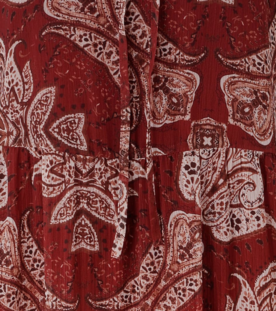 Aniston CASUAL Maxikleid mit Jersey-Unterkleid,  mit extravagantem Paisley-Muster - NEUE KOLLEKTION