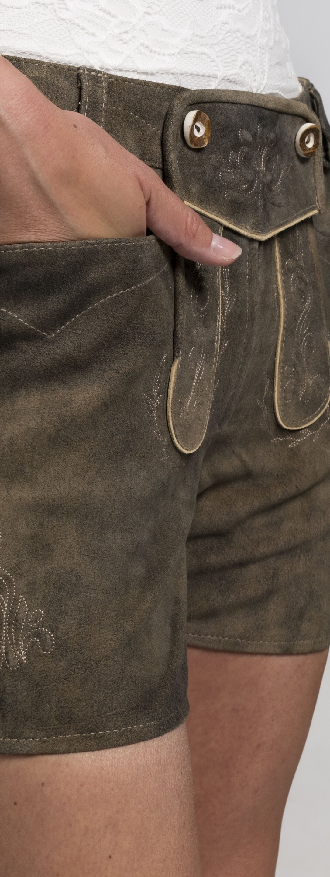 Spieth & Wensky Lederhose »Barbie«  mit Stickereien