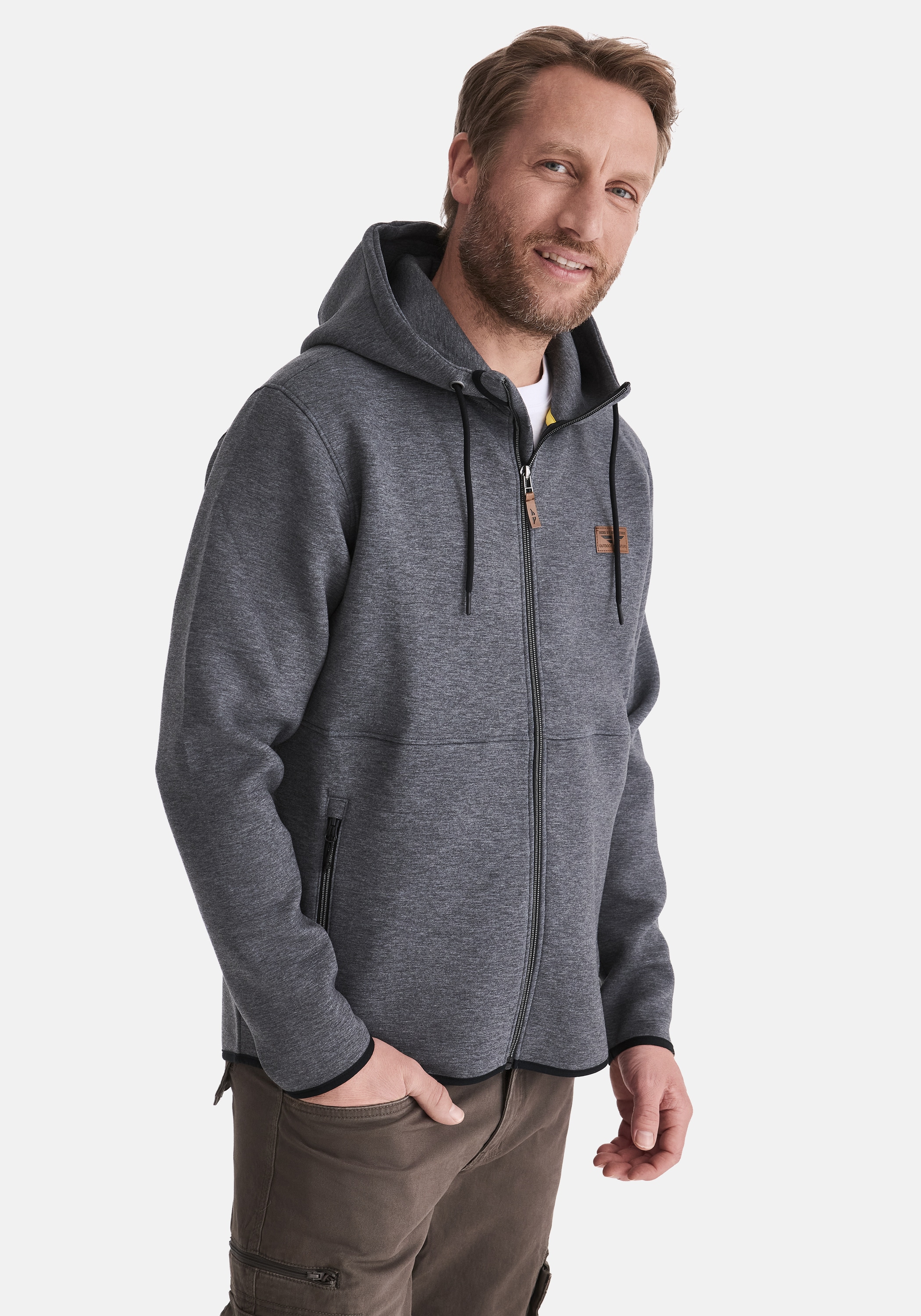 HERO by John Medoox Sweatjacke "SAMUEL Sweatjacke mit Kapuze" Soft Sweat Re günstig online kaufen