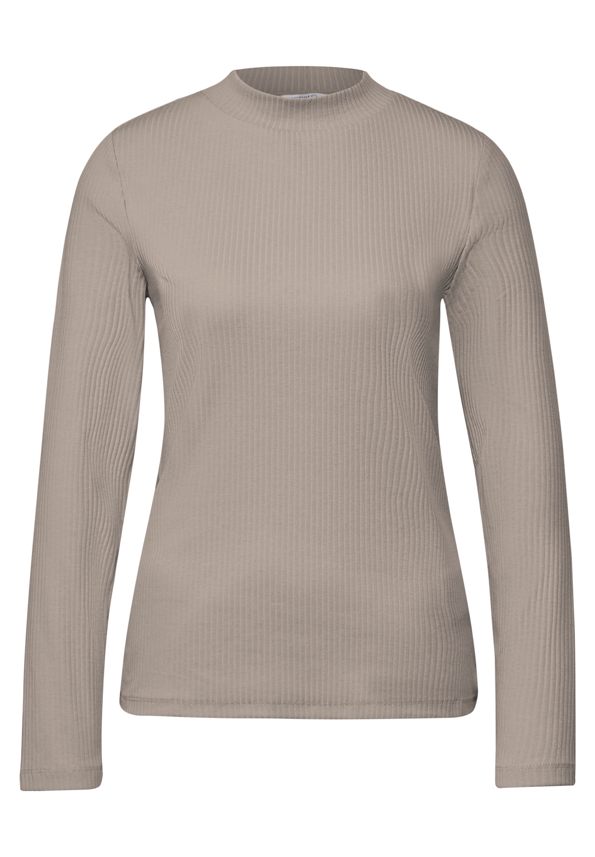 STREET ONE Langarmshirt, aus Baumwolle mit Stretchante