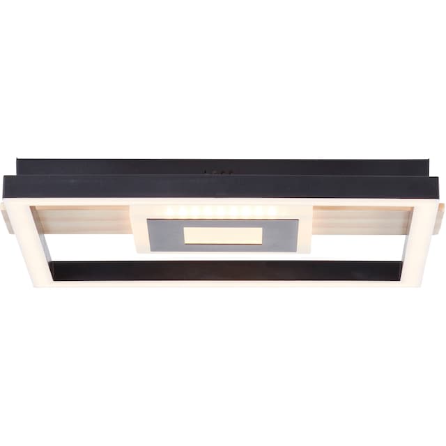 my home LED Deckenleuchte »Lysann«, 30 x 28 cm, 24 W, 2600 lm, 3000 K, Holz/ Metall, braun/schwarz | BAUR