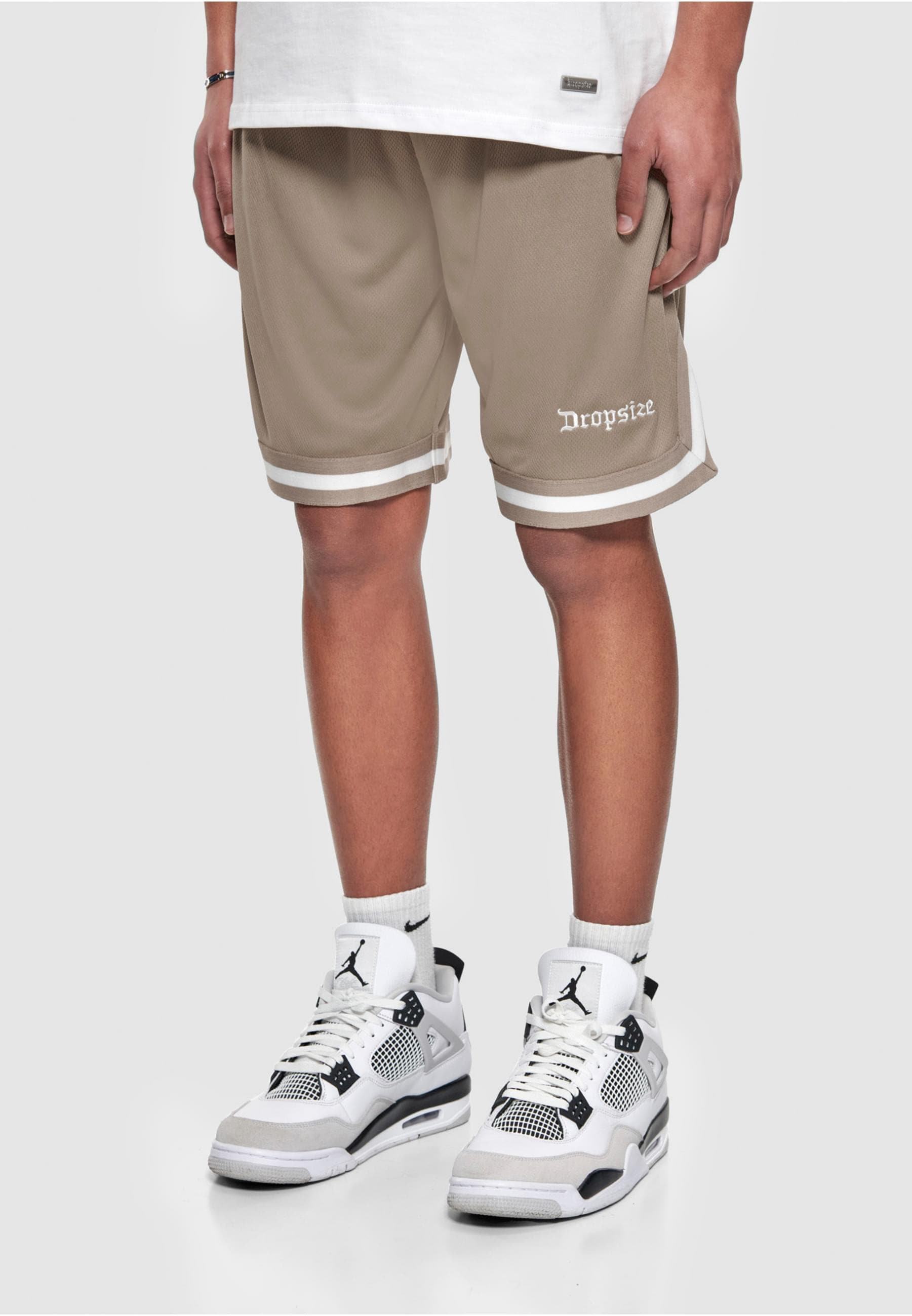 Dropsize Shorts »Dropsize Herren Dropsize Logo Mesh Shorts«, (1 tlg.)
