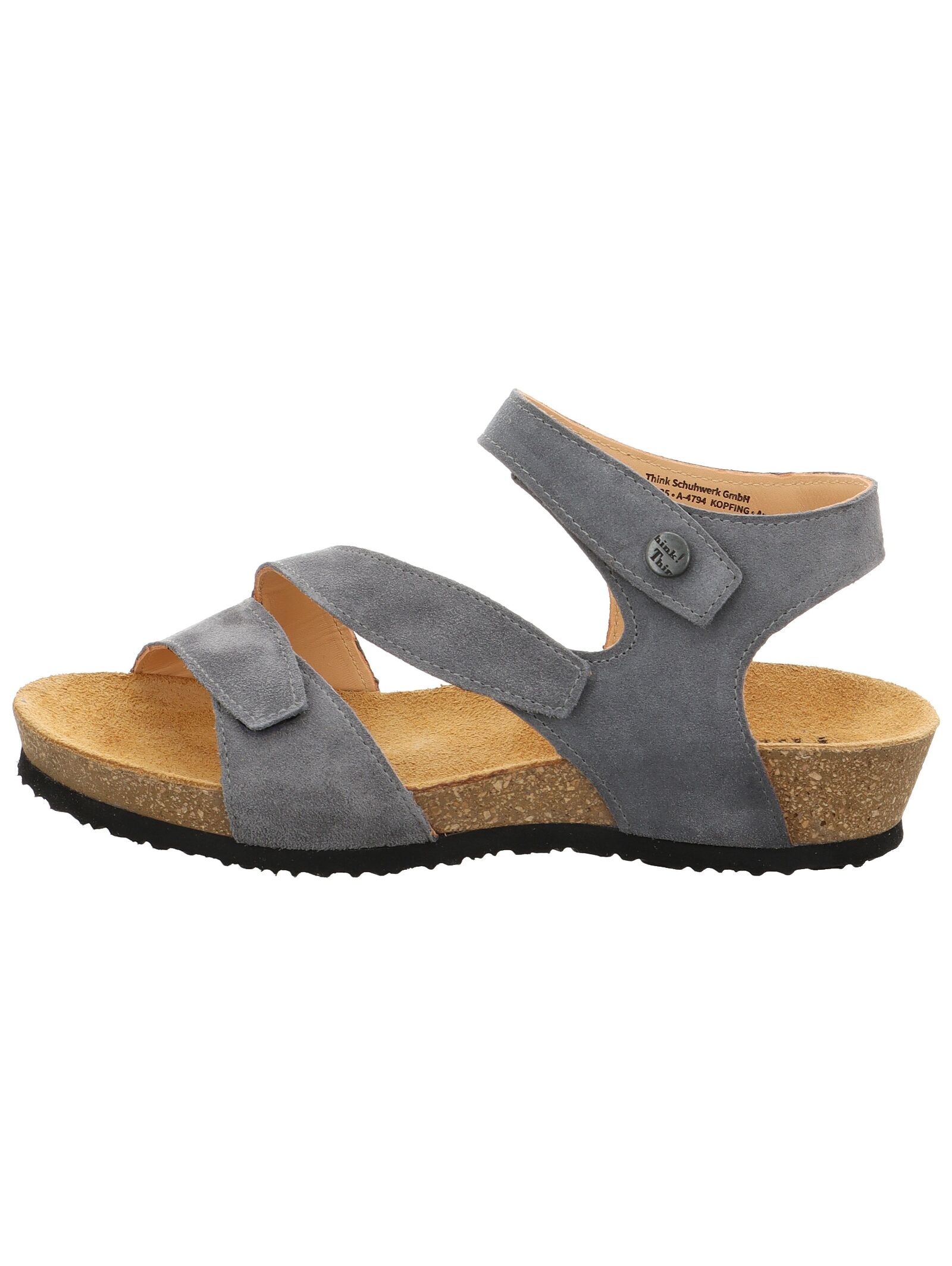 Think Riemchensandale "Think Sandalen Veloursleder" günstig online kaufen