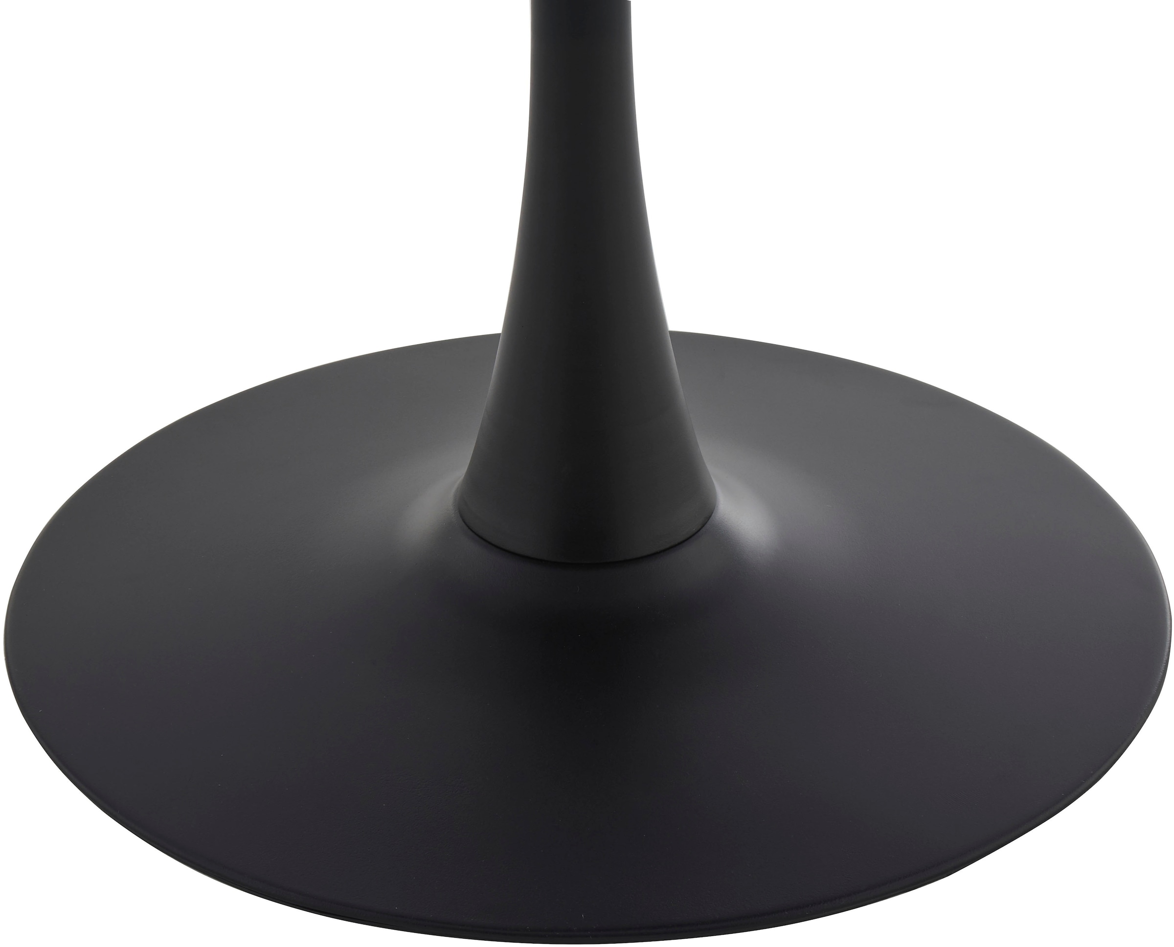 OTTO home Esstisch »Freya« 1 Stk. tlg. Runder Tisch 90cm in Sinterstein, Black Copper mit schwarzem Säulenfuß