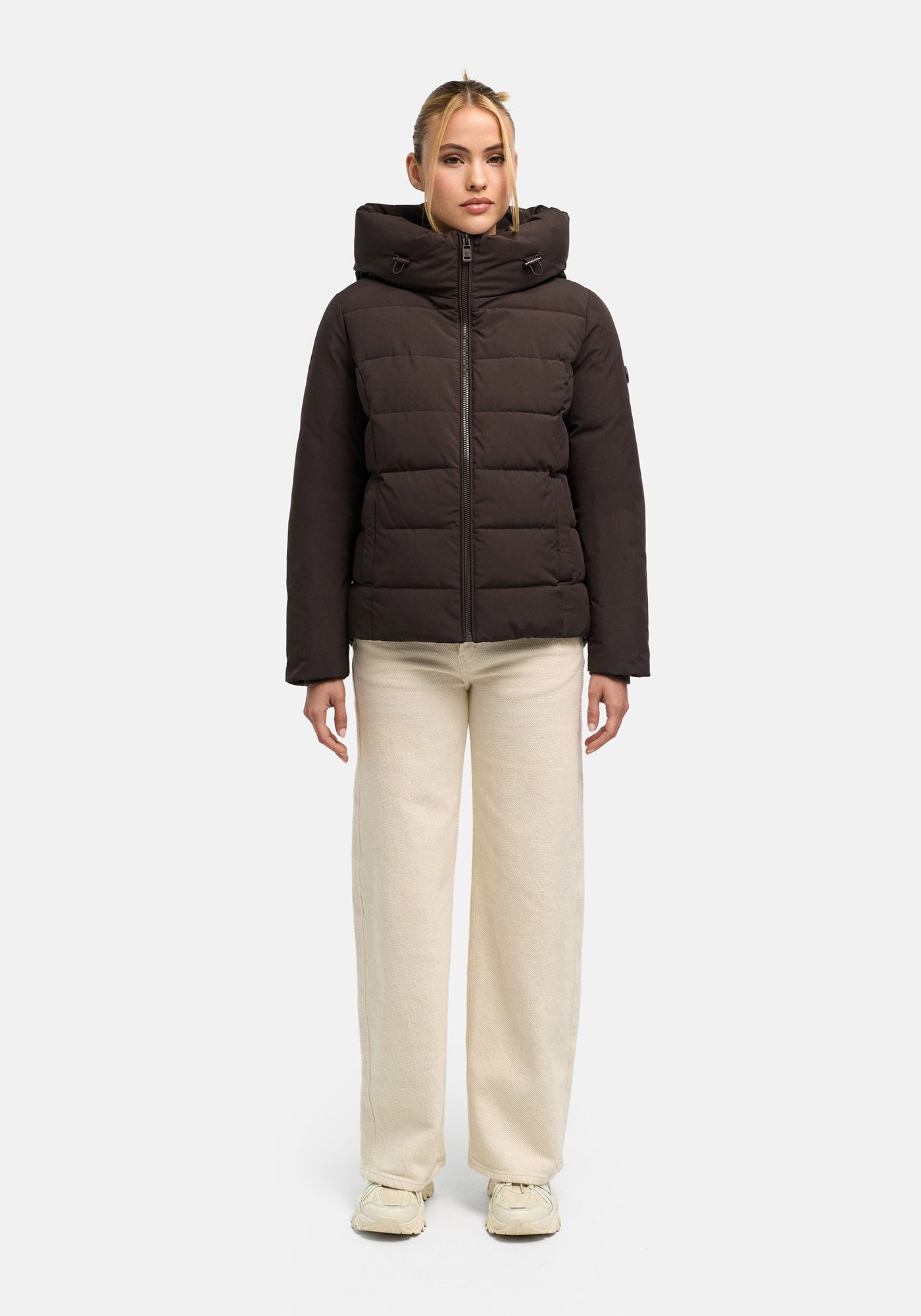 Marikoo "Akiliaa" mit Kapuze Warme Winterjacke mit Kapuze und taillierter Passform