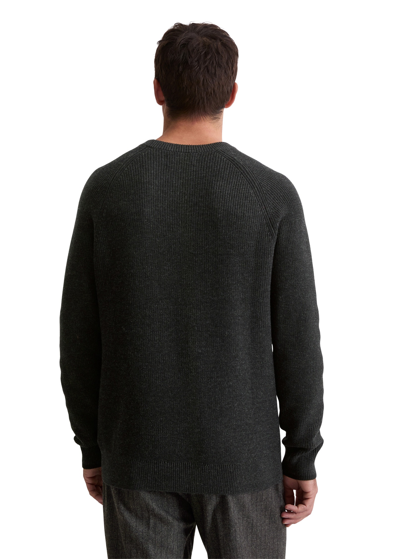 Thumbnail - Marc OPolo Rundhalspullover "aus weichem Baumwoll-Schurwoll-Mix"