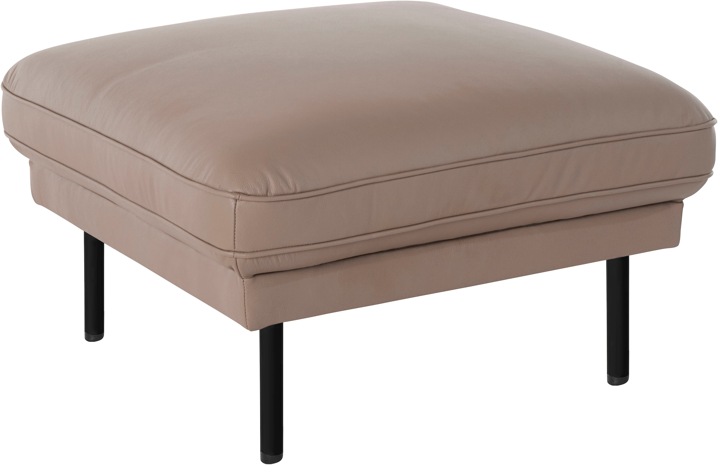 Home affaire Hocker "Nordfyn" edles Design in 3 Bezugsqualitäten, Design by günstig online kaufen