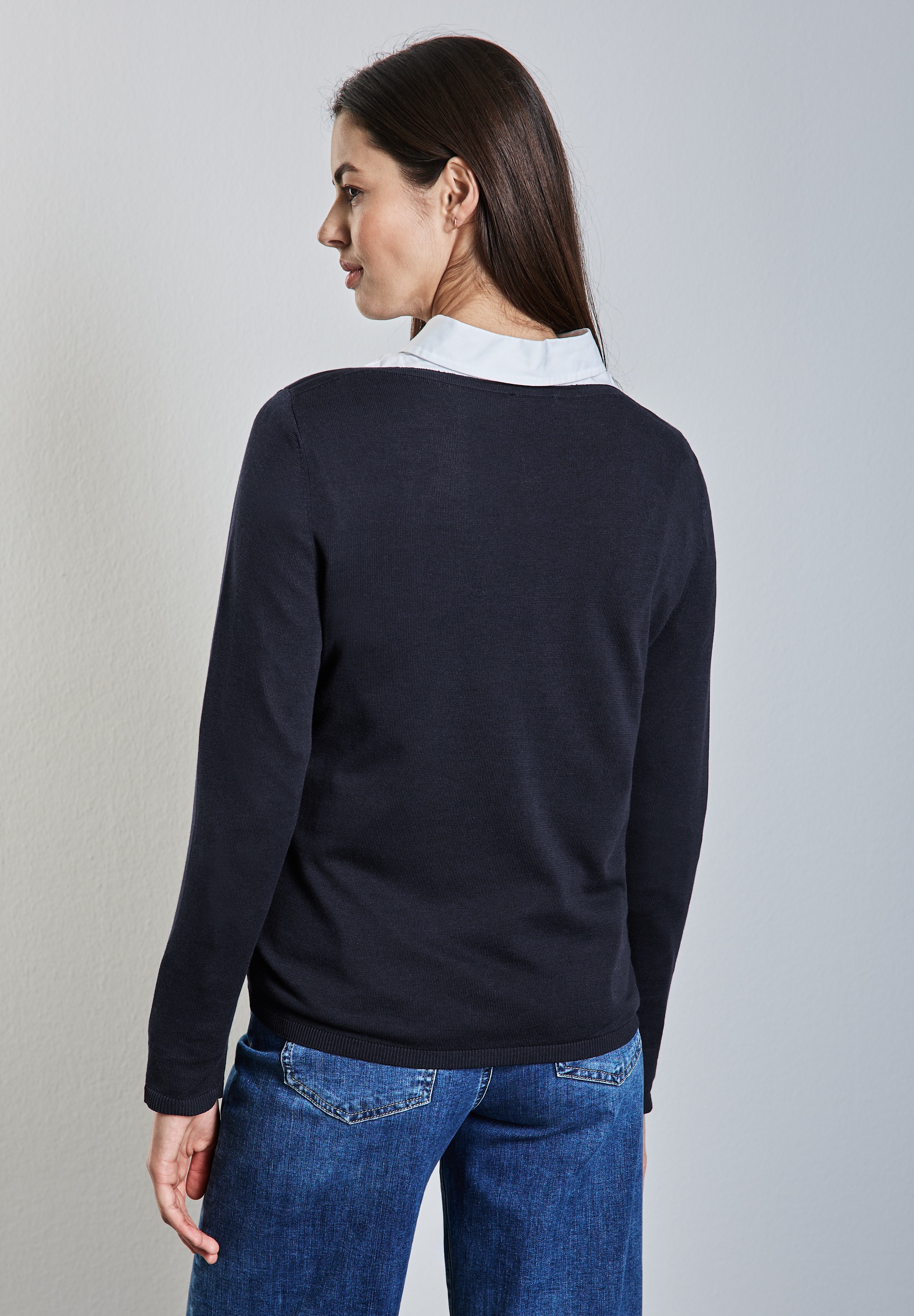 STREET ONE Strickpullover, mit U-Boot-Ausschnitt