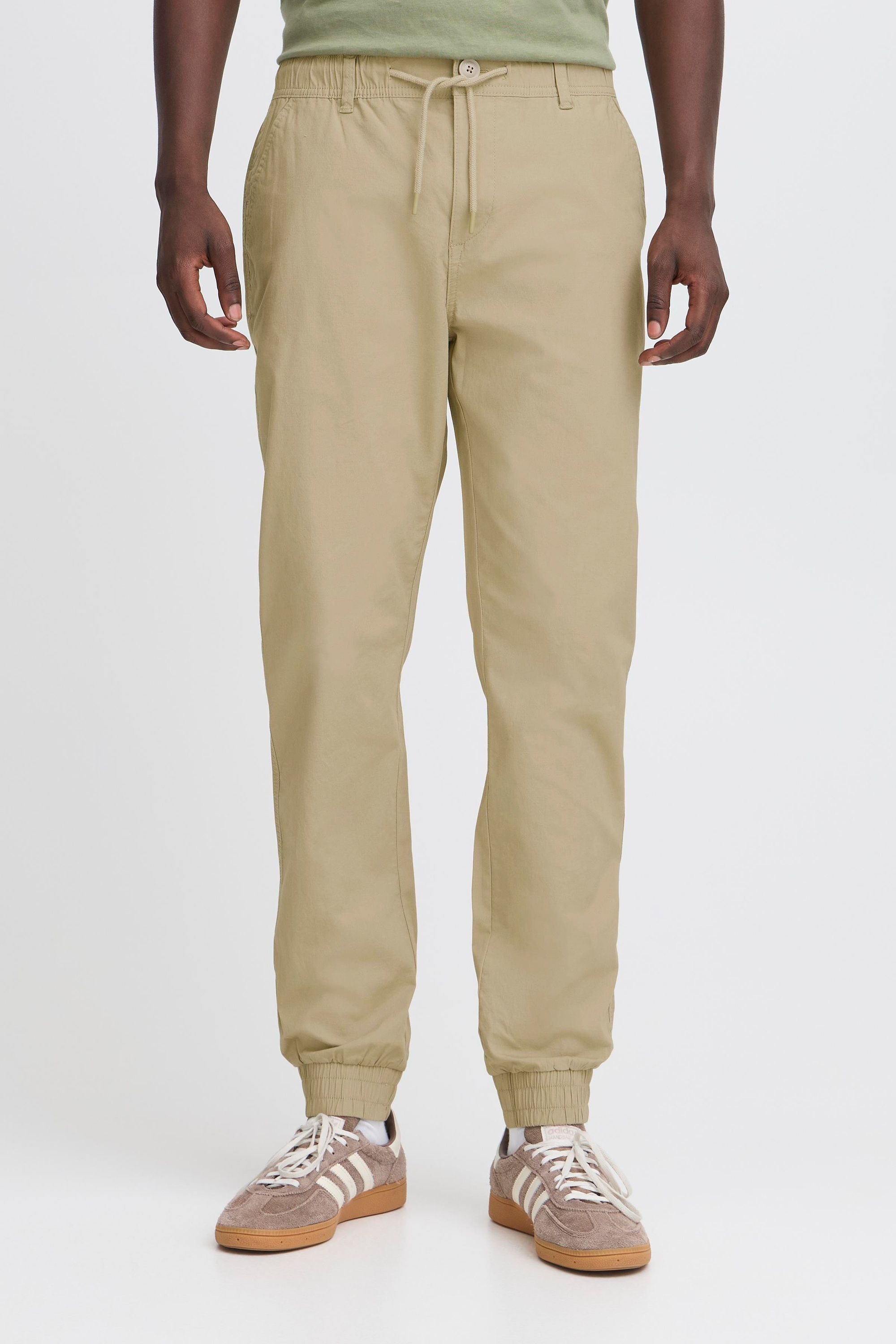 Chinohose BLEND "BHTiago", Herren, Gr. 34, Länge 32, dune, Twill, 98% Baumwolle, 2% Elasthan, unifarben, normal lang, Hosen Chinohose, Stylische Stoffhose elastischem Beinabschluss 4