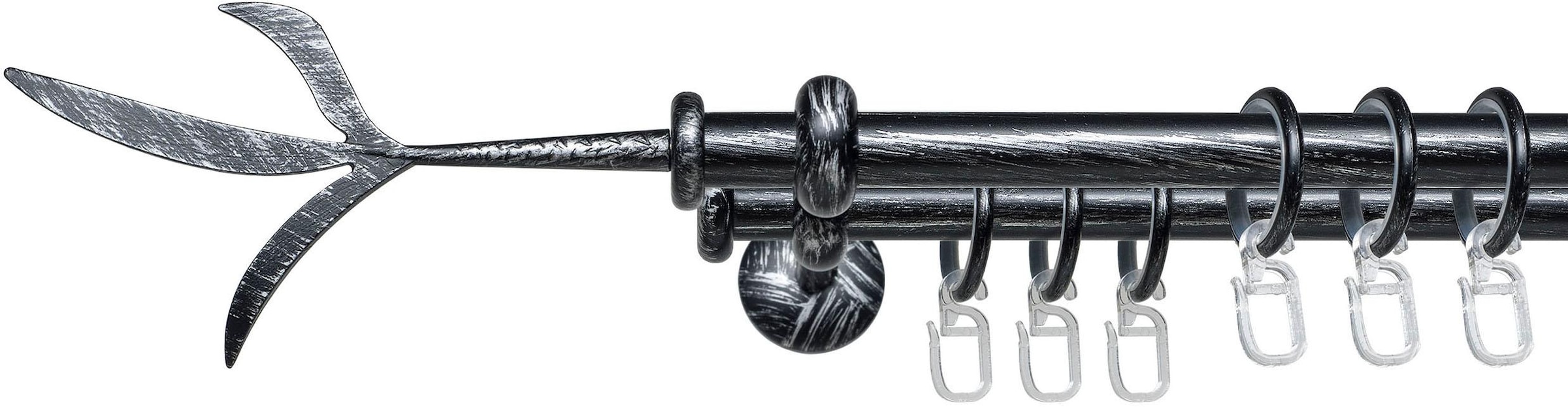 Liedeco Gardinenstange "Esp Zweig" Ø 16 mm 2 läufig-läufig Fixmaß 2-läufig günstig online kaufen