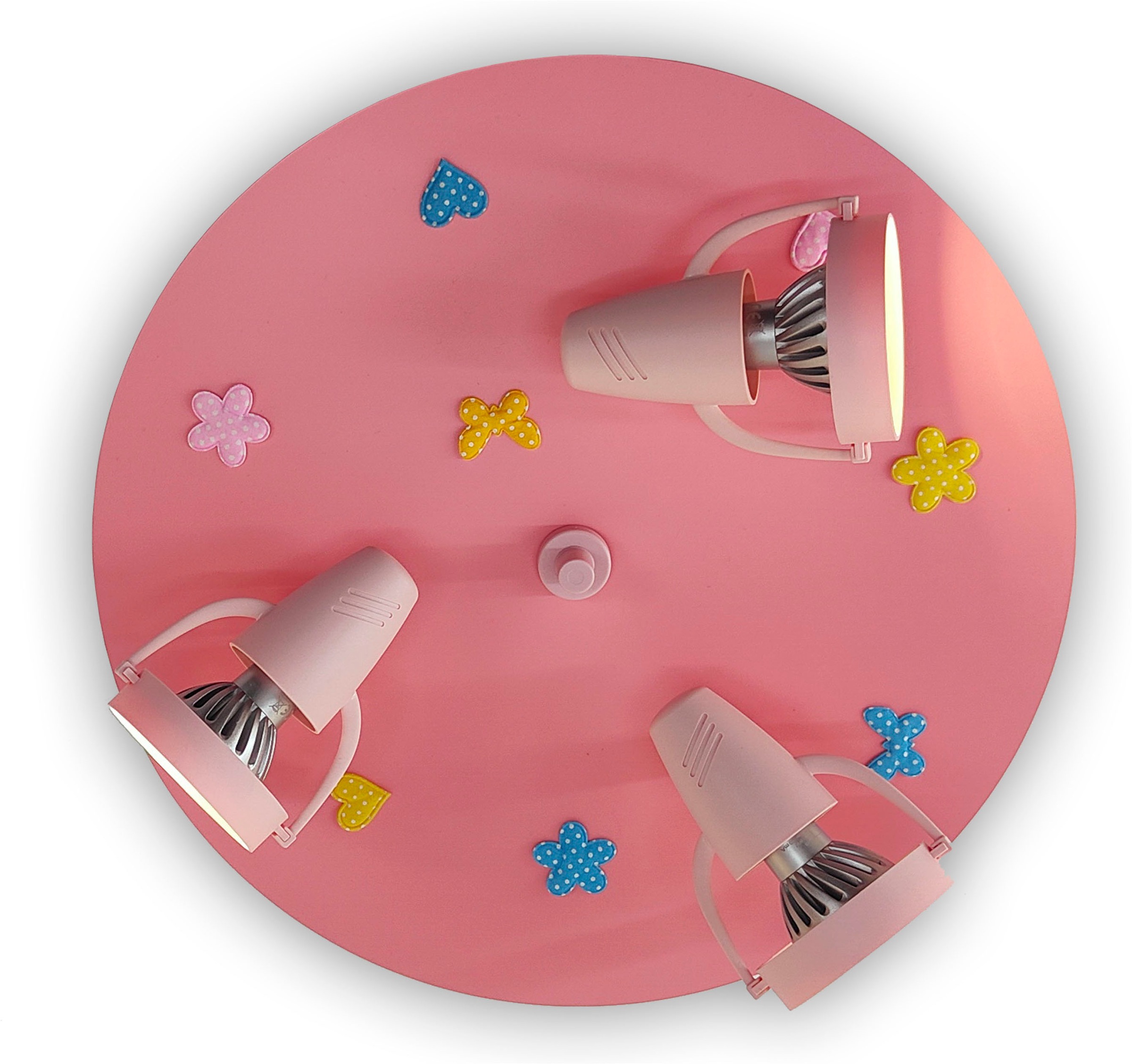 niermann Deckenleuchte »Kinderlampe mit Motiv "Blumenwiese", Strahler für Kinderzimmer« GU10 1 Stk. 3 schwenk- und drehbare Strahler, Made in Germany