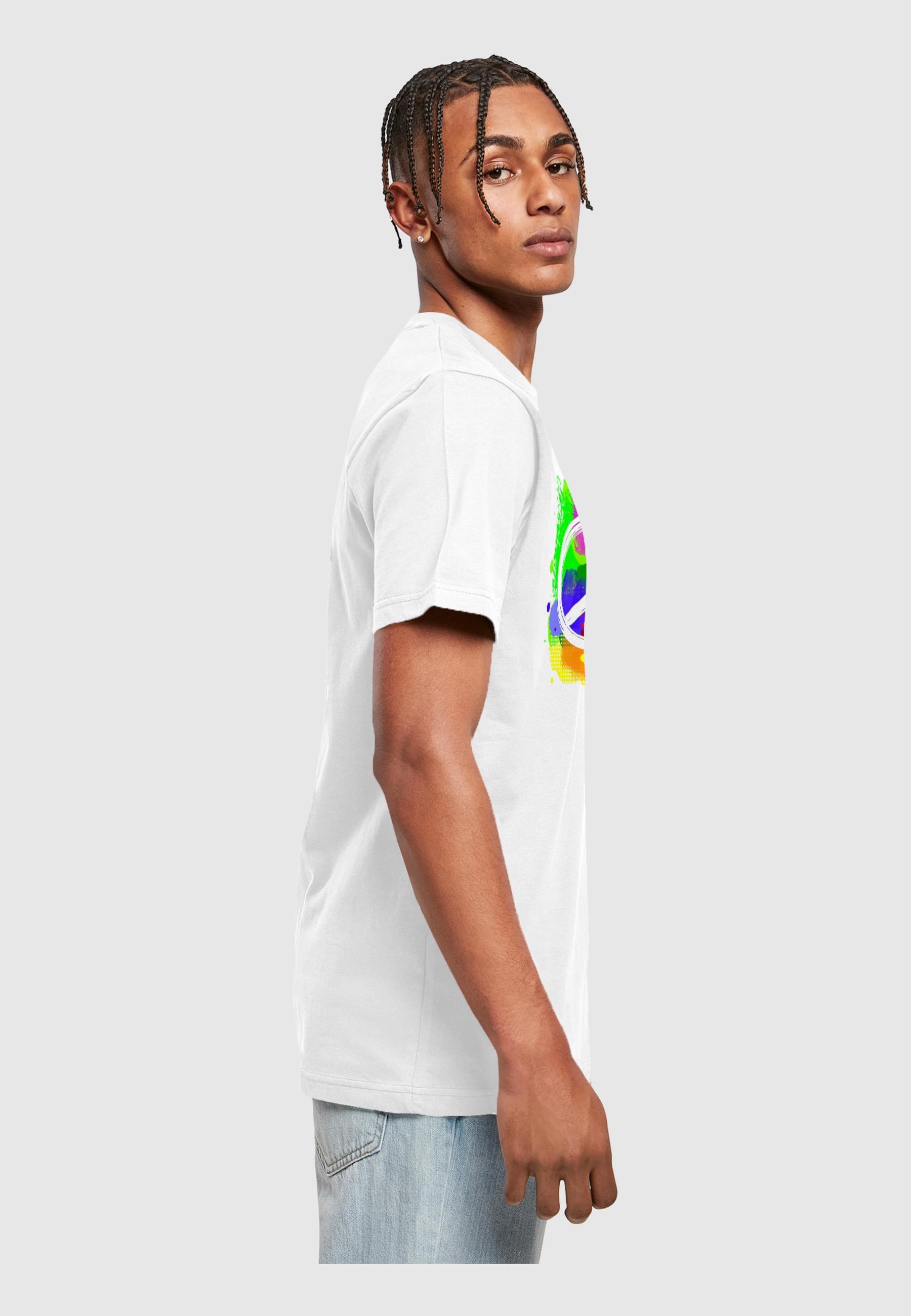 Merchcode T-Shirt »Merchcode Herren Peace - Graffiti T-Shirt Round Neck«, (1 tlg.)