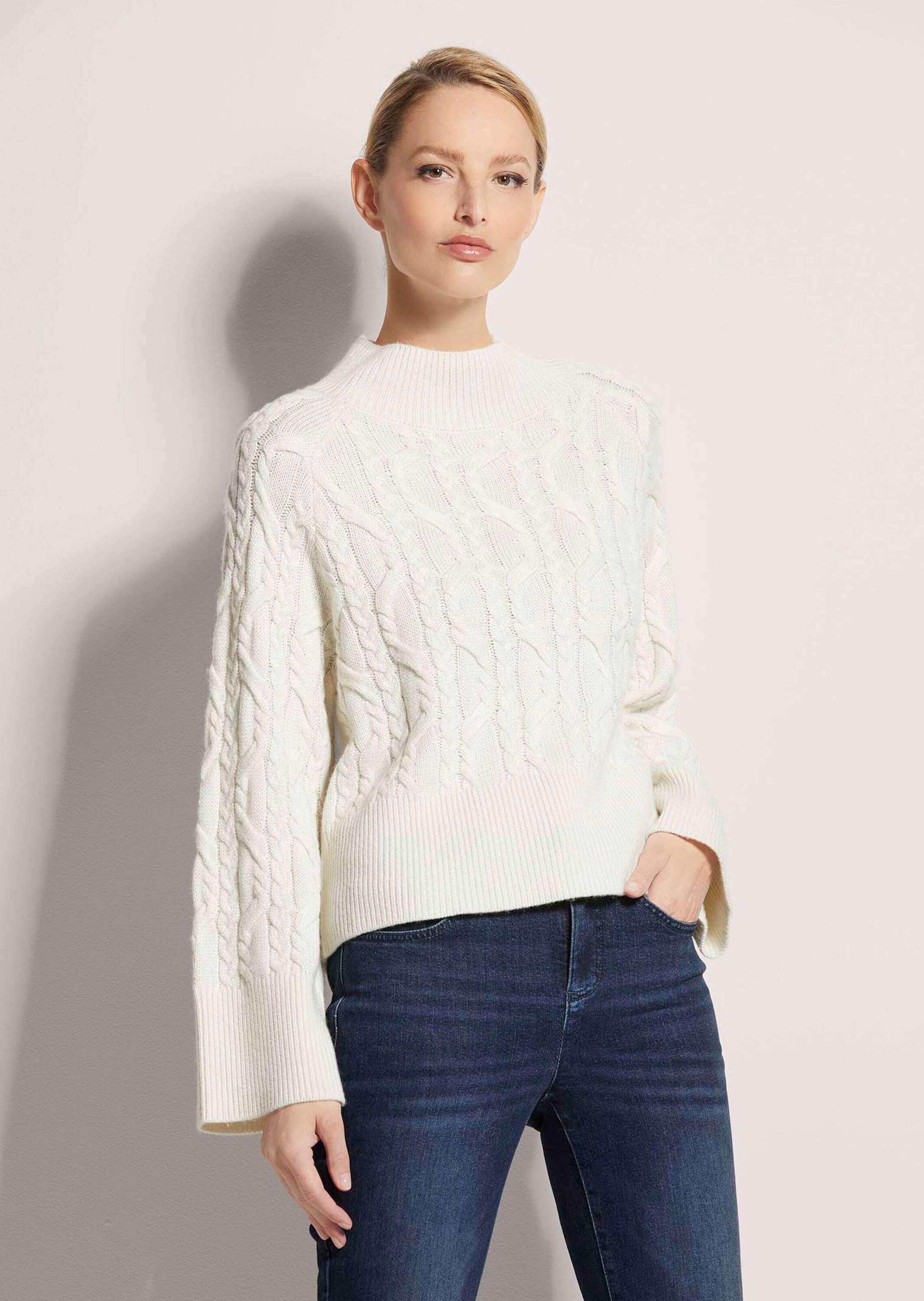 Thumbnail - MADELEINE Longpullover "Strickpullover Kaschmirpullover mit Zopfmuster"