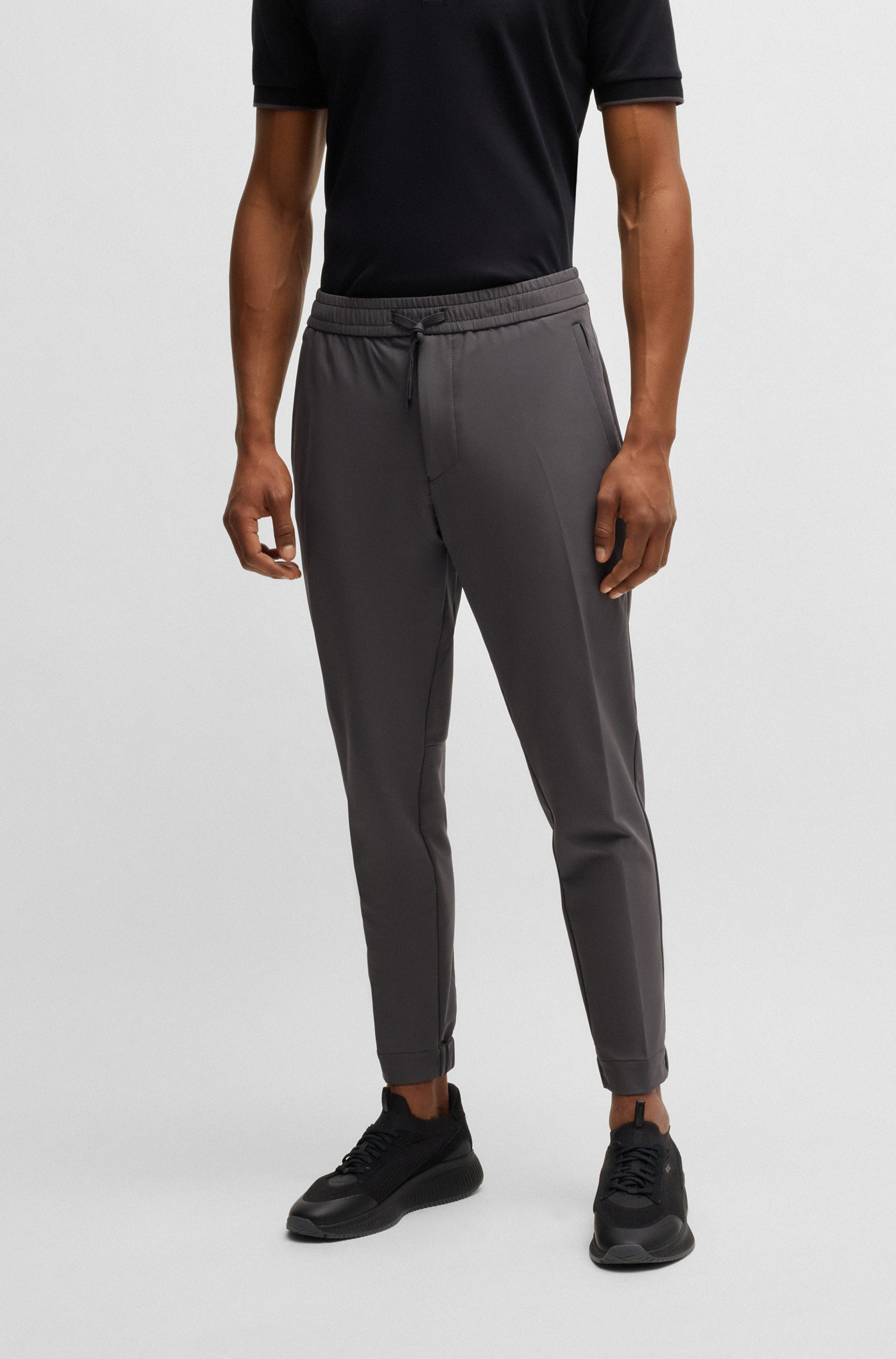 BOSS GREEN Stretch-Hose "T Flex", mit elastischem Bund und Kordelzug Stretc günstig online kaufen