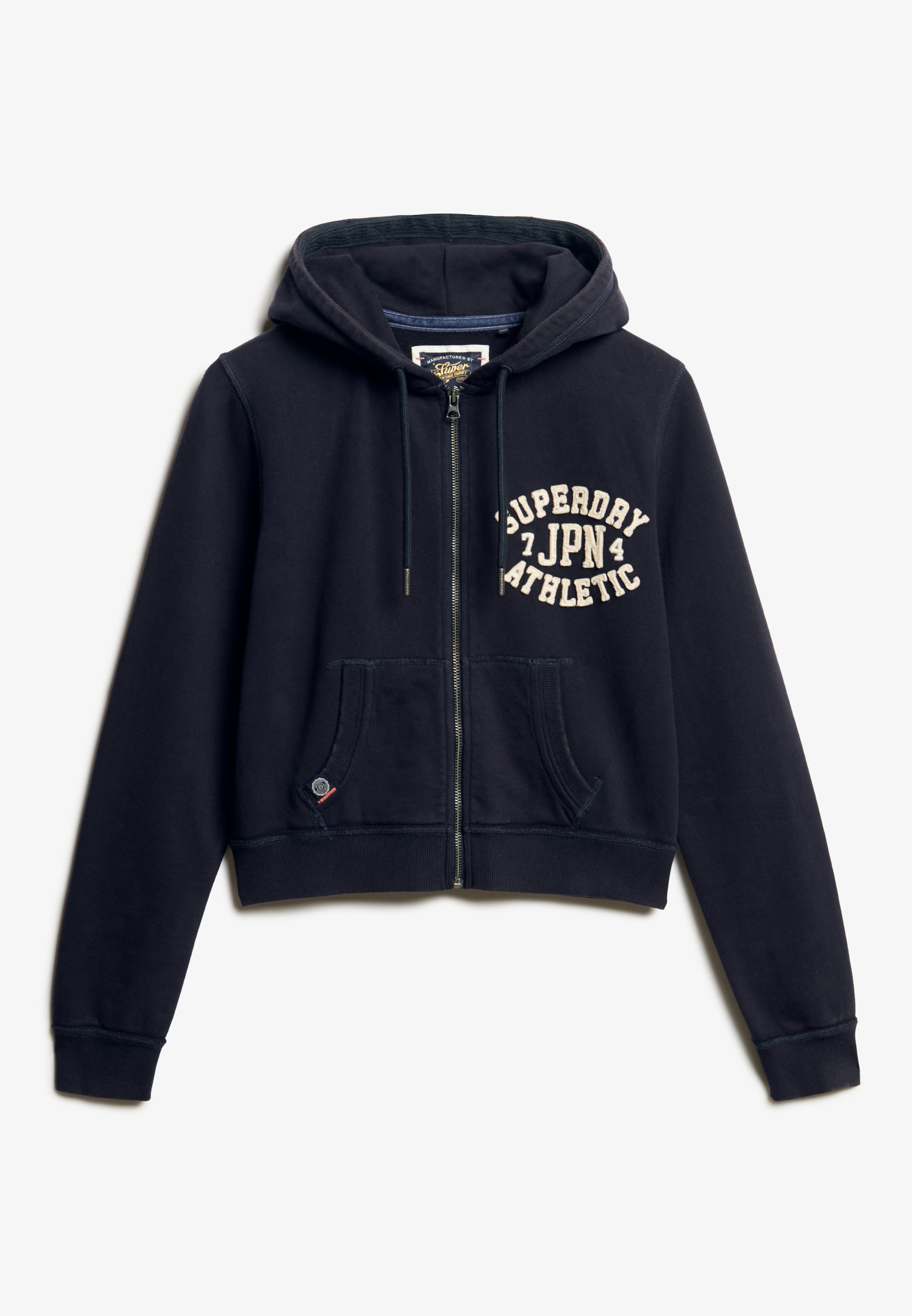 Superdry Kapuzensweatjacke »ATHLETIC RELAXED CROP ZIPHOOD«