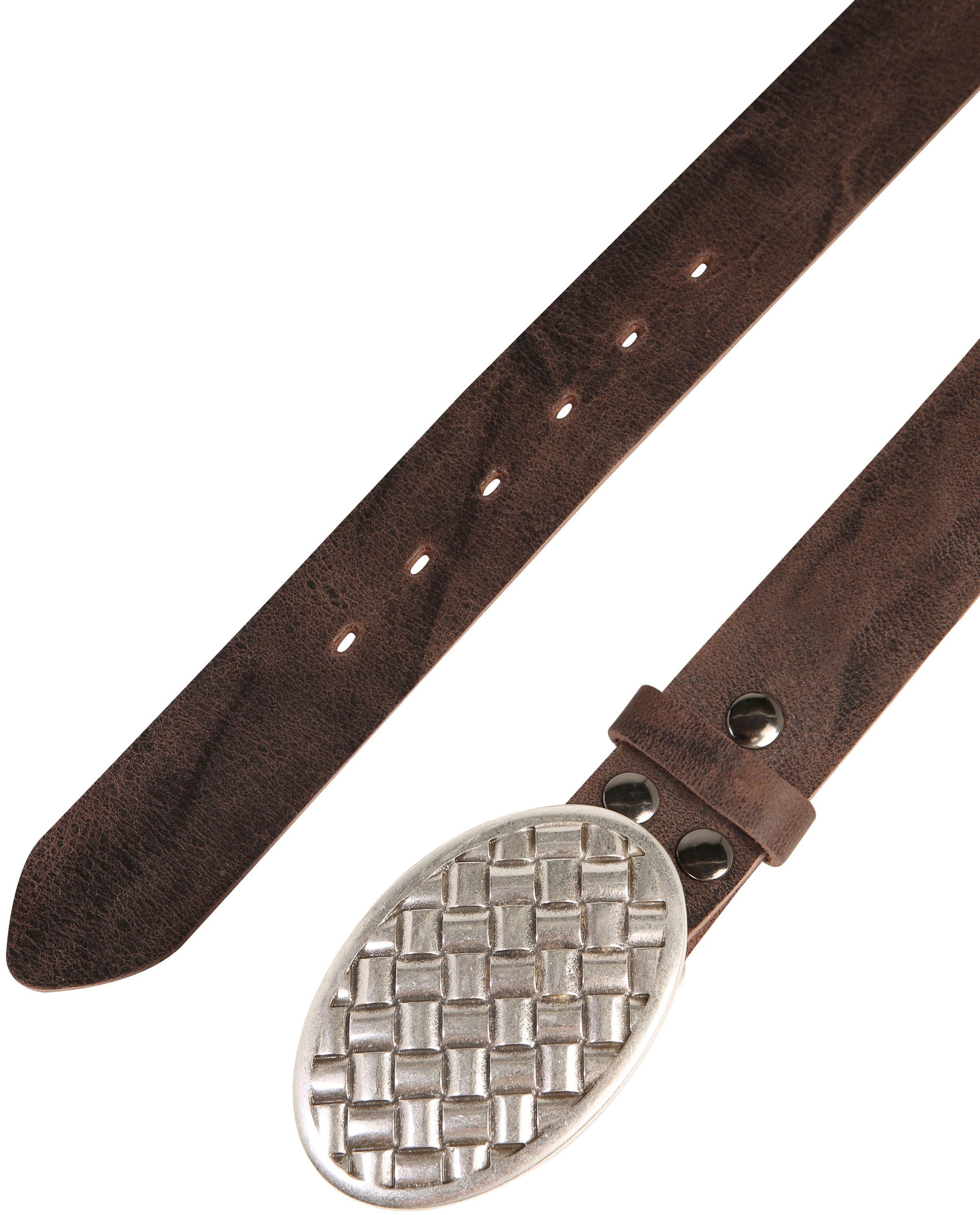 Rettungsring Gürtel Ledergürtel mit Koppelschließe in grafischem Design günstig online kaufen