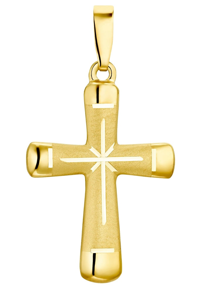 Amor Kettenanhänger »Golden für bestellen Cross, | BAUR Gold 585 2015265«