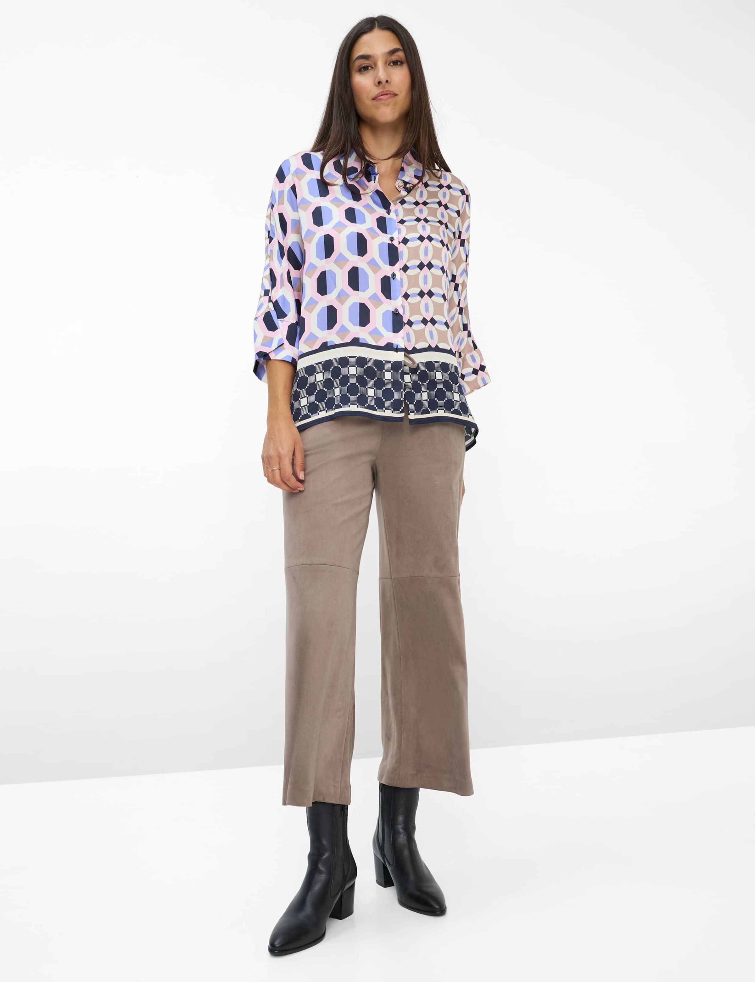 Brax Kurzarmbluse »Style VIV PATCH«