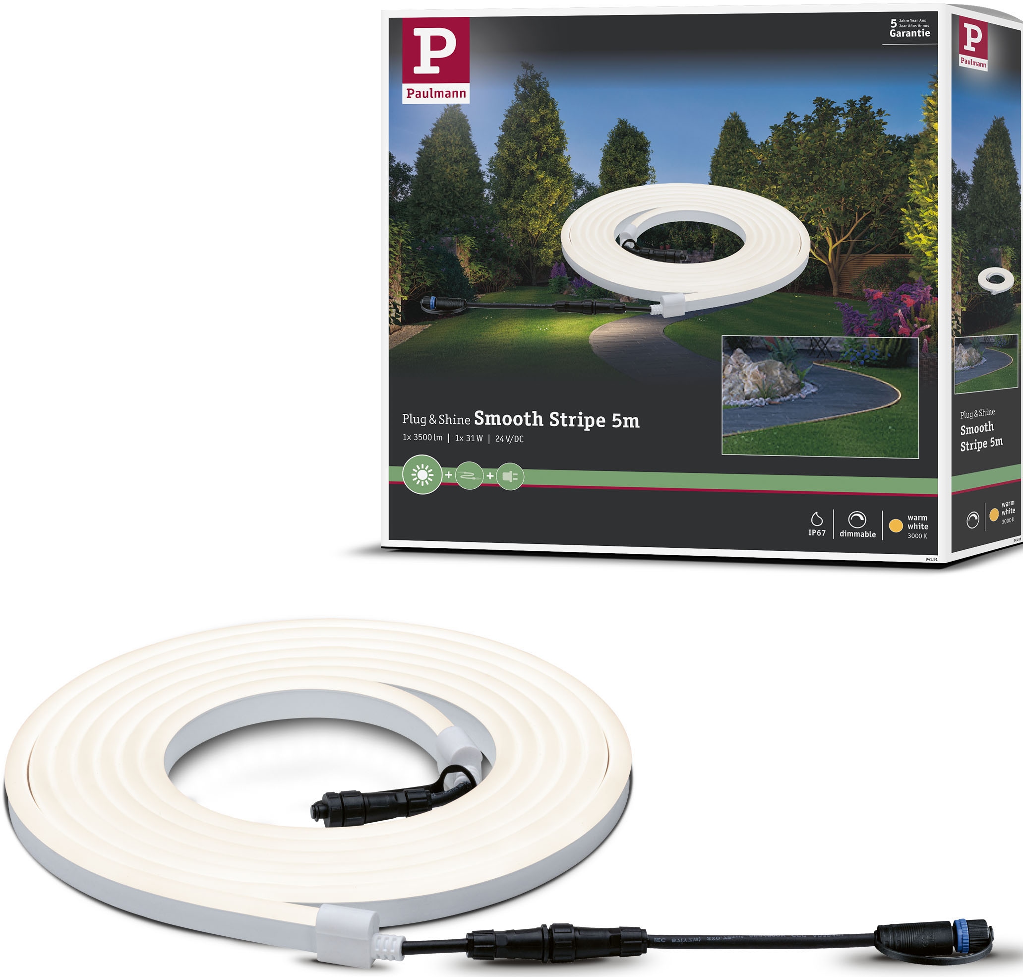 Paulmann LED-Streifen »Outdoor Plug&Shine flexible Neon Stripe«