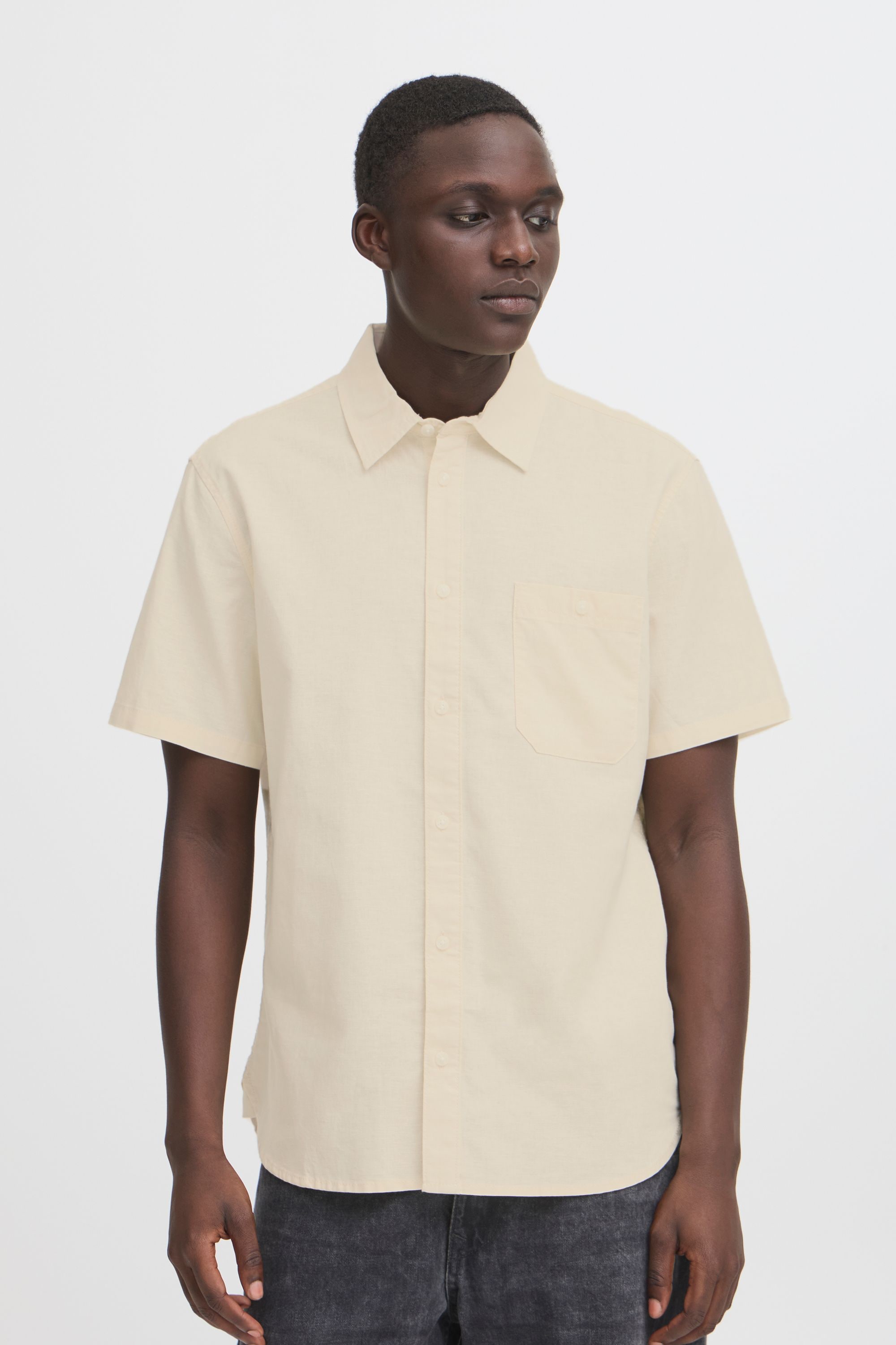 Blend Leinenhemd "BHBAY LINEN", Stilvolles Kurzarmhemd aus Leinenmix günstig online kaufen