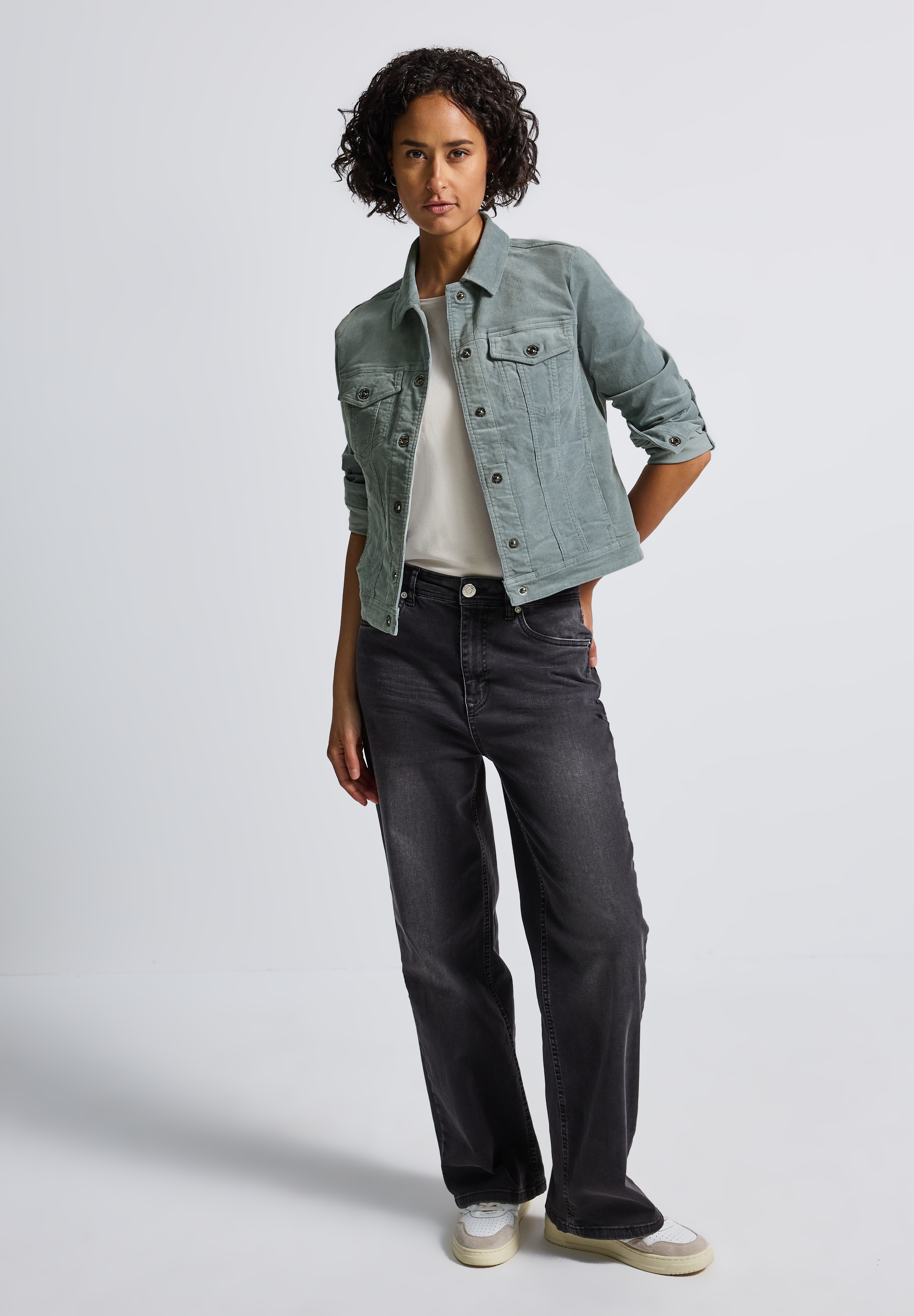 STREET ONE Cordjacke, ohne Kapuze, in Cord-Optik