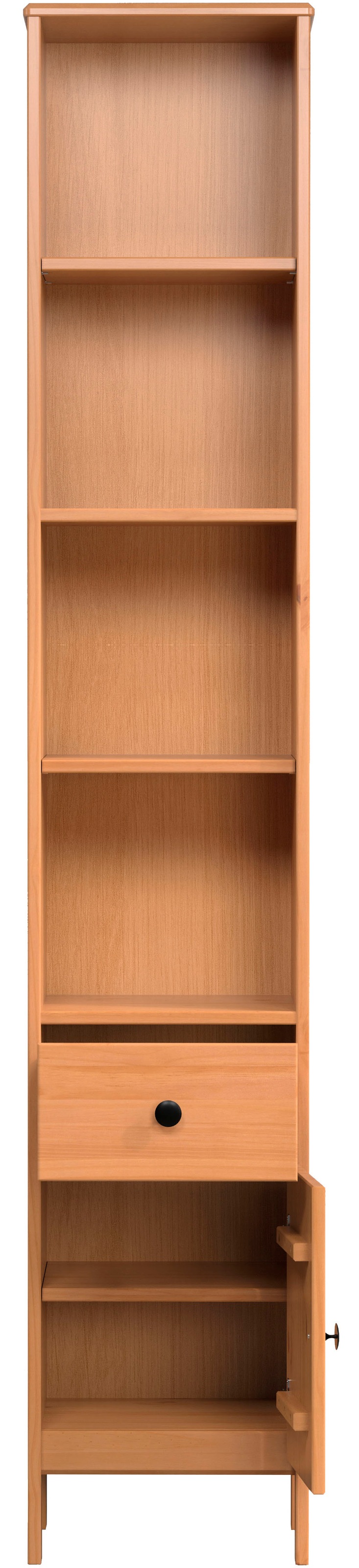 welltime Hochschrank »Kall«, (1 St.), Badschrank aus Kiefer-Massivholz mit Schublade - (B/T/H) 35/33/188 cm