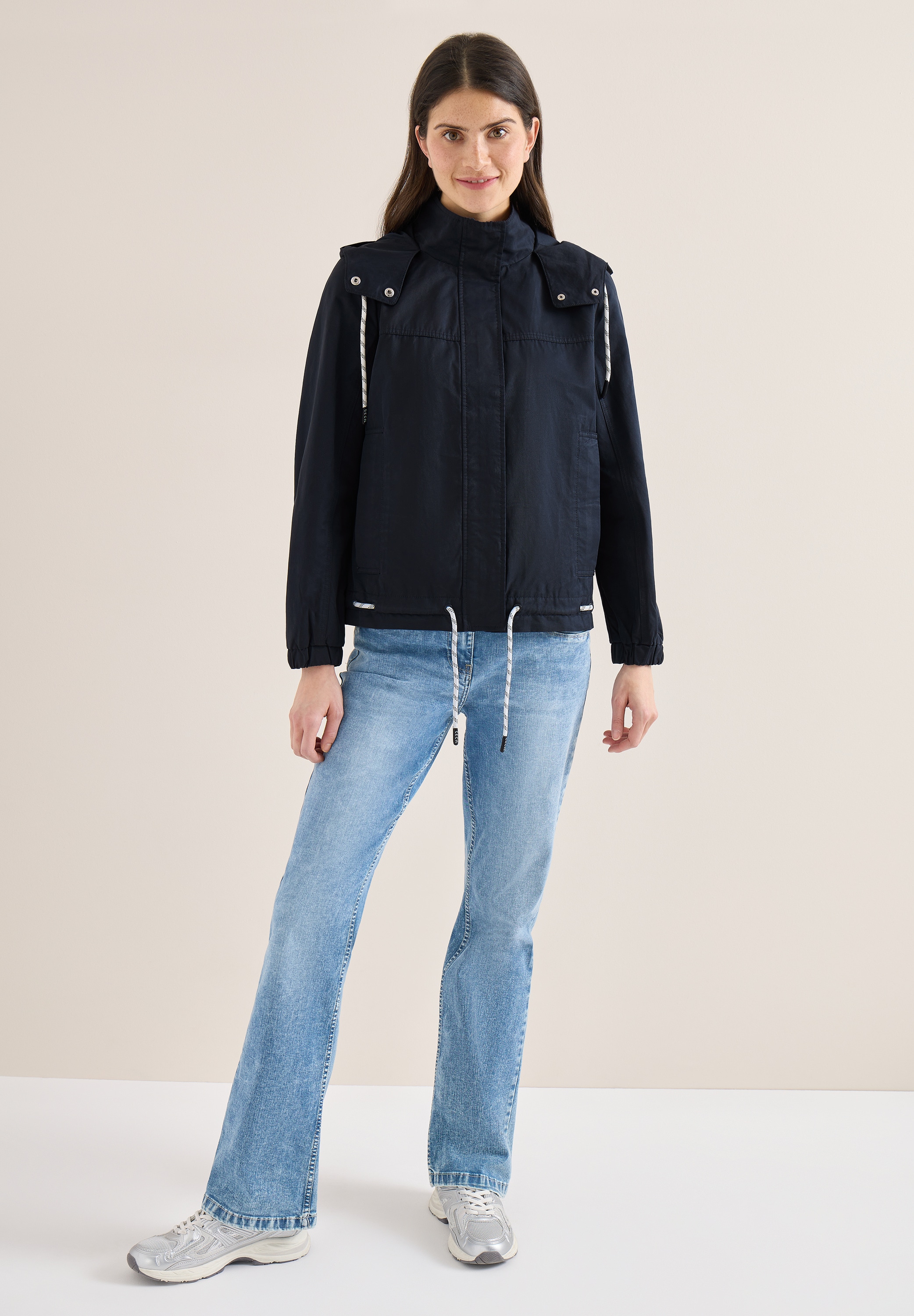 Cecil Outdoorjacke mit Kapuze im Hoodie-Style